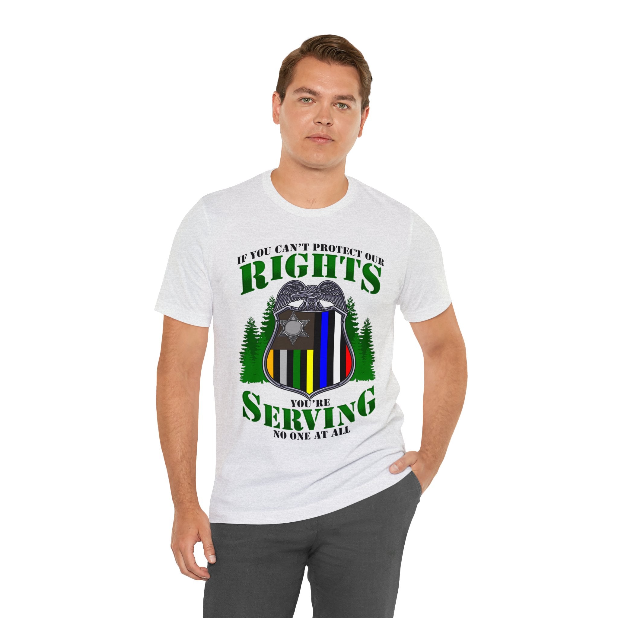 Thin Federal Line Tee - Rights/Serving