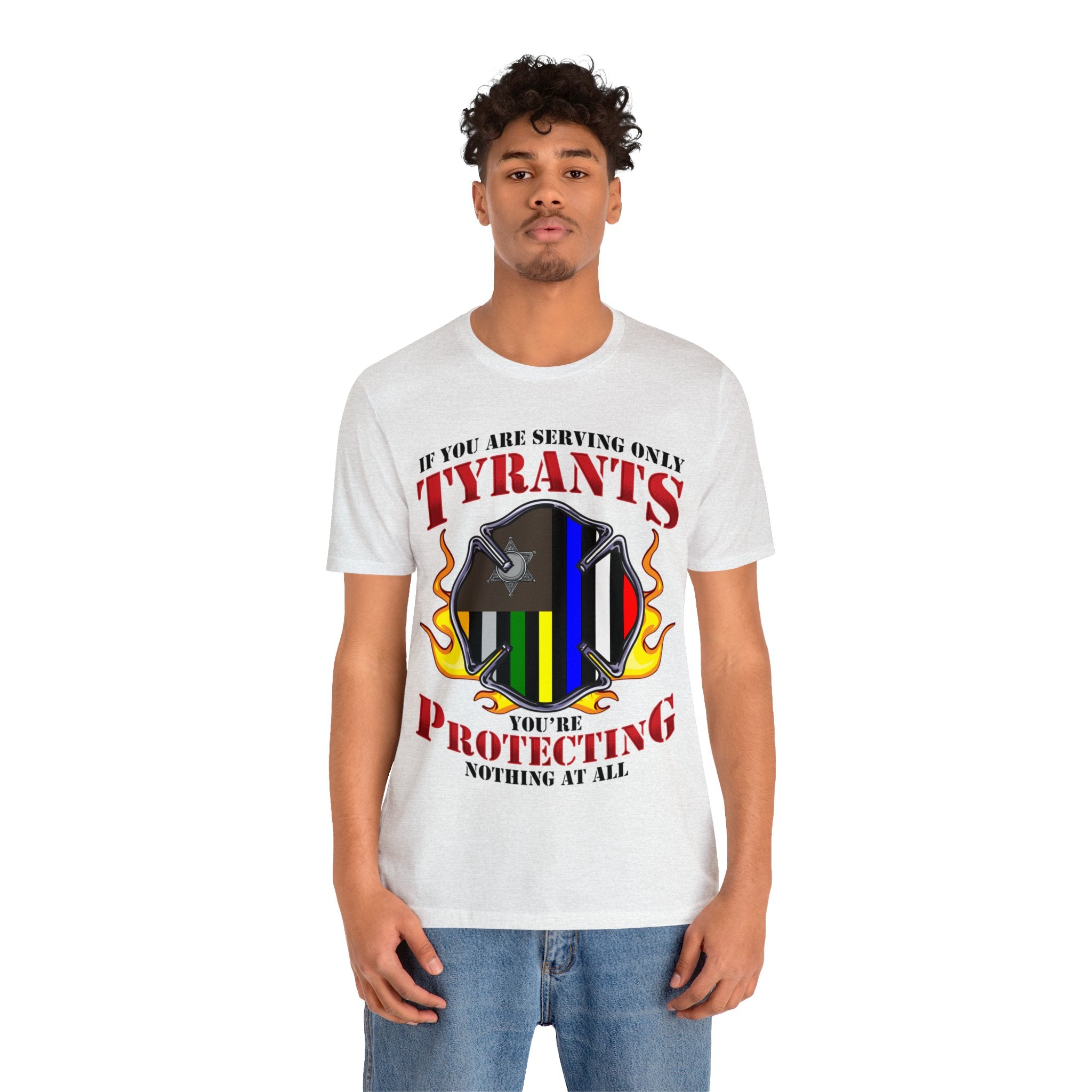 Thin Firefighter Line Tee - Tyrants/Protecting