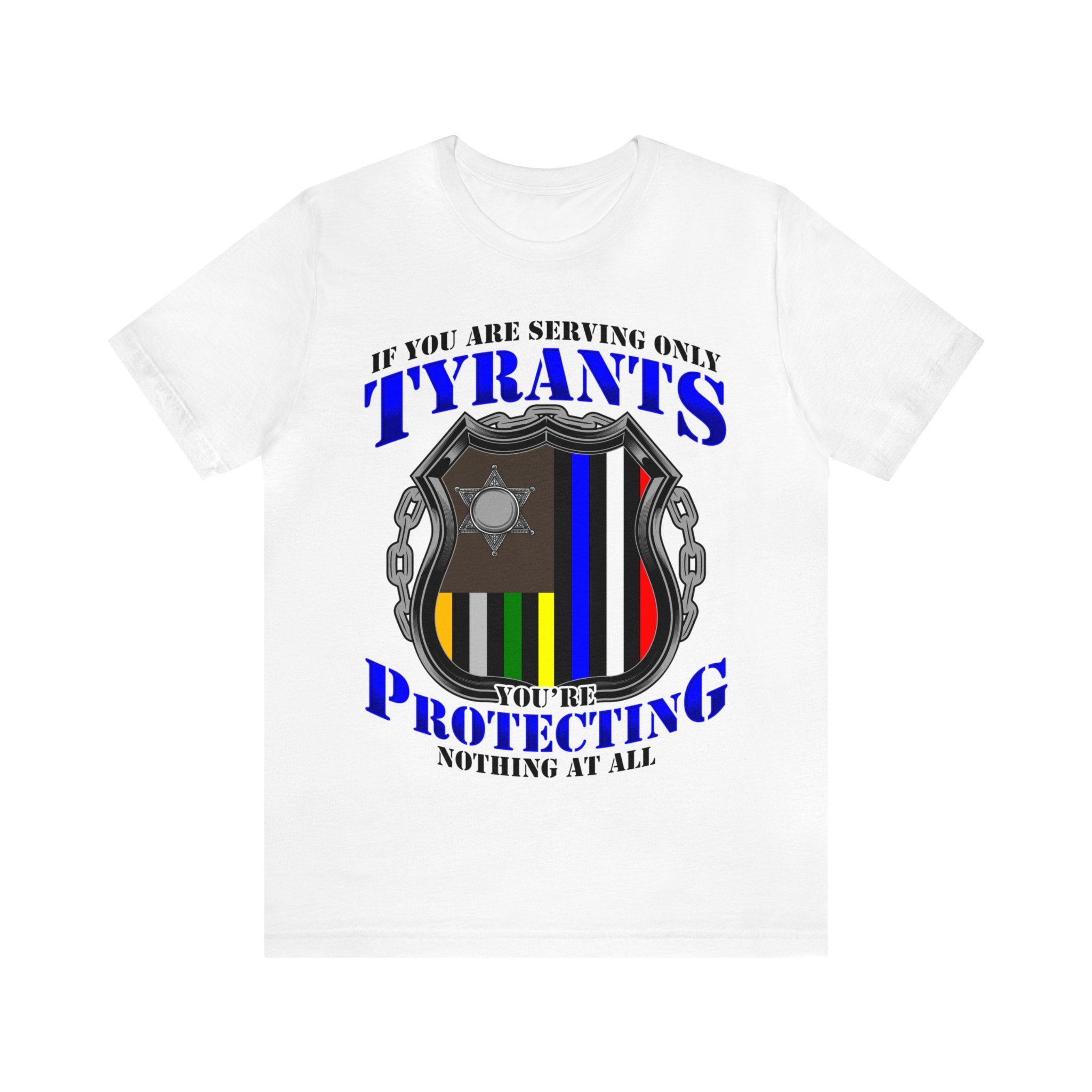Thin Police Line Tee - Tyrants/Protecting