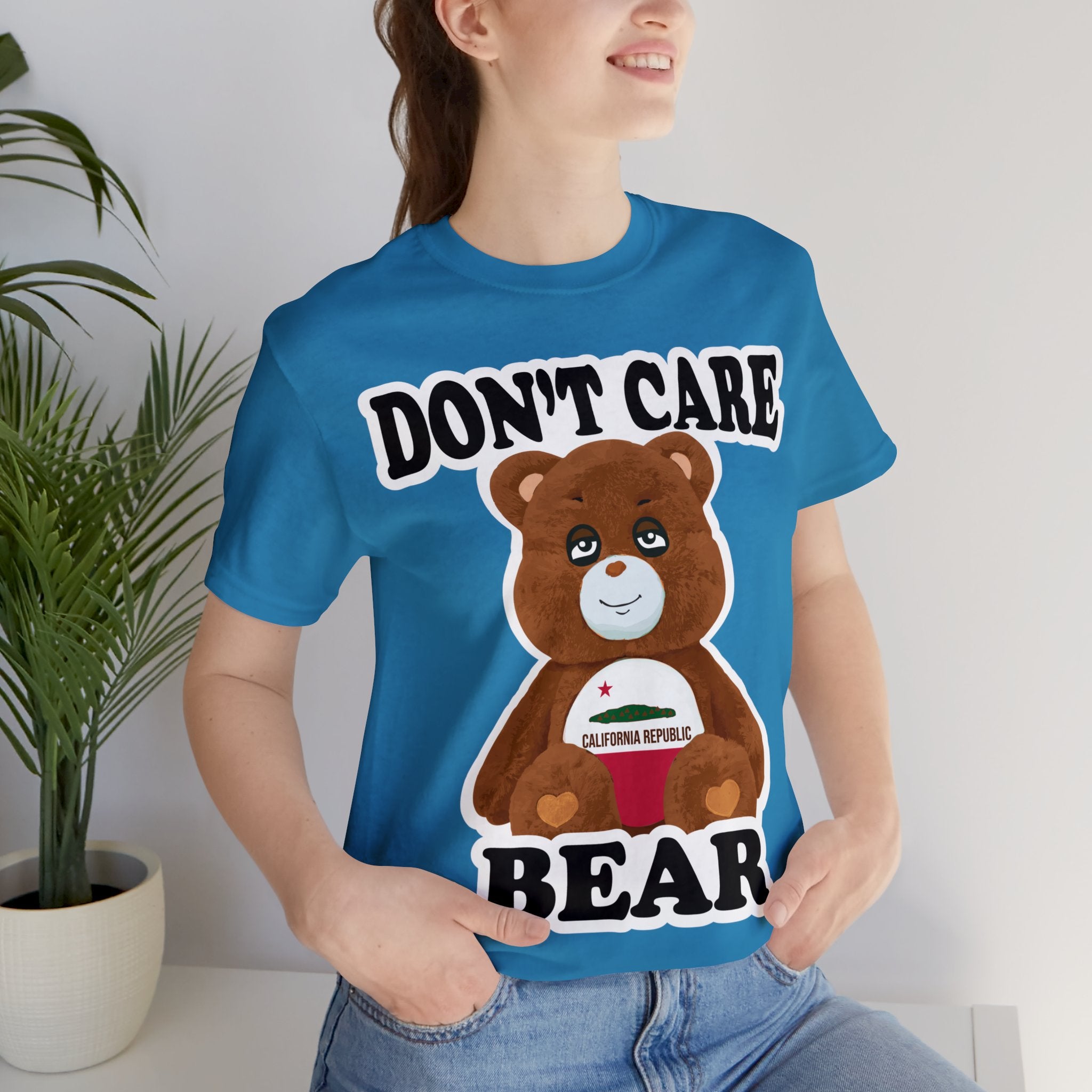 Don't Care Bear (CA) - White Outline
