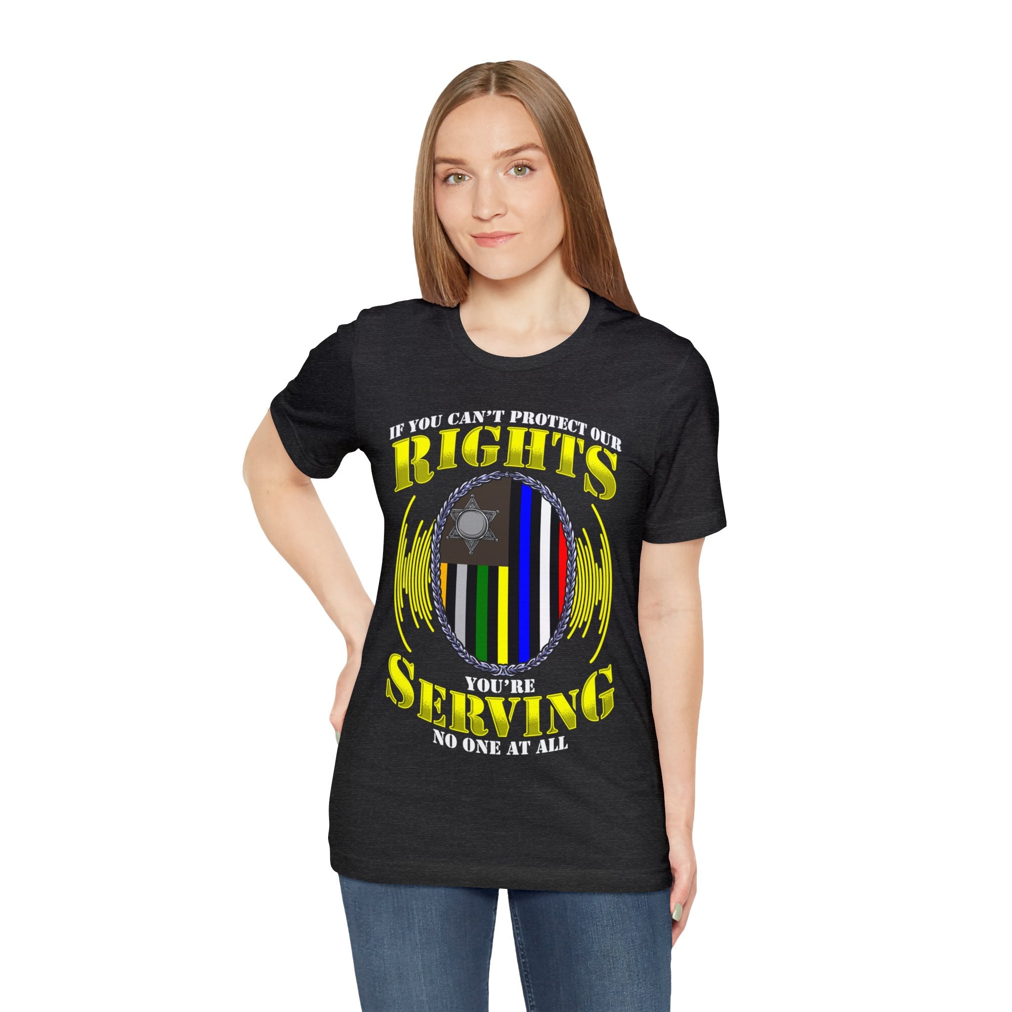 Thin Communications Line Tee - Rights/Serving