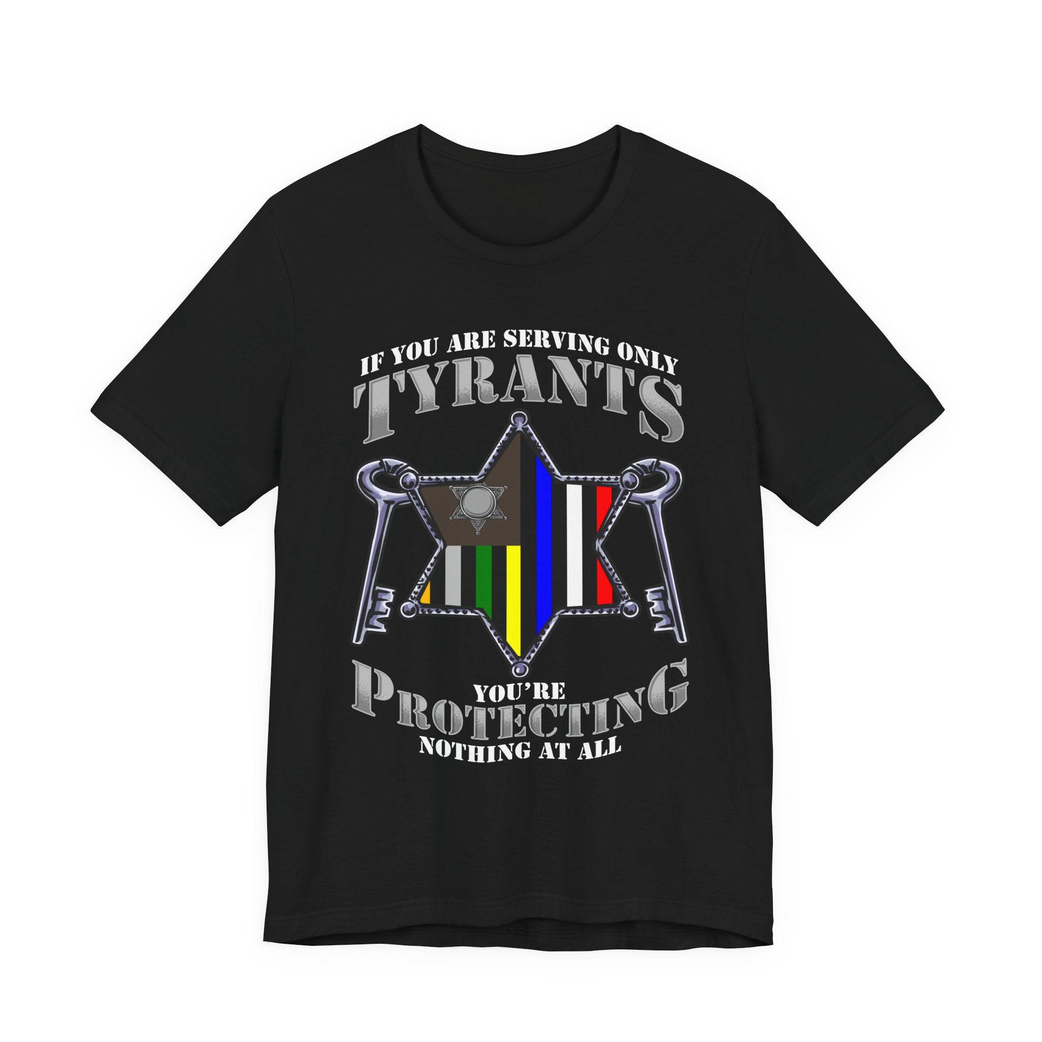 Thin Sheriff or Corrections Line Tee - Tyrants/Protecting