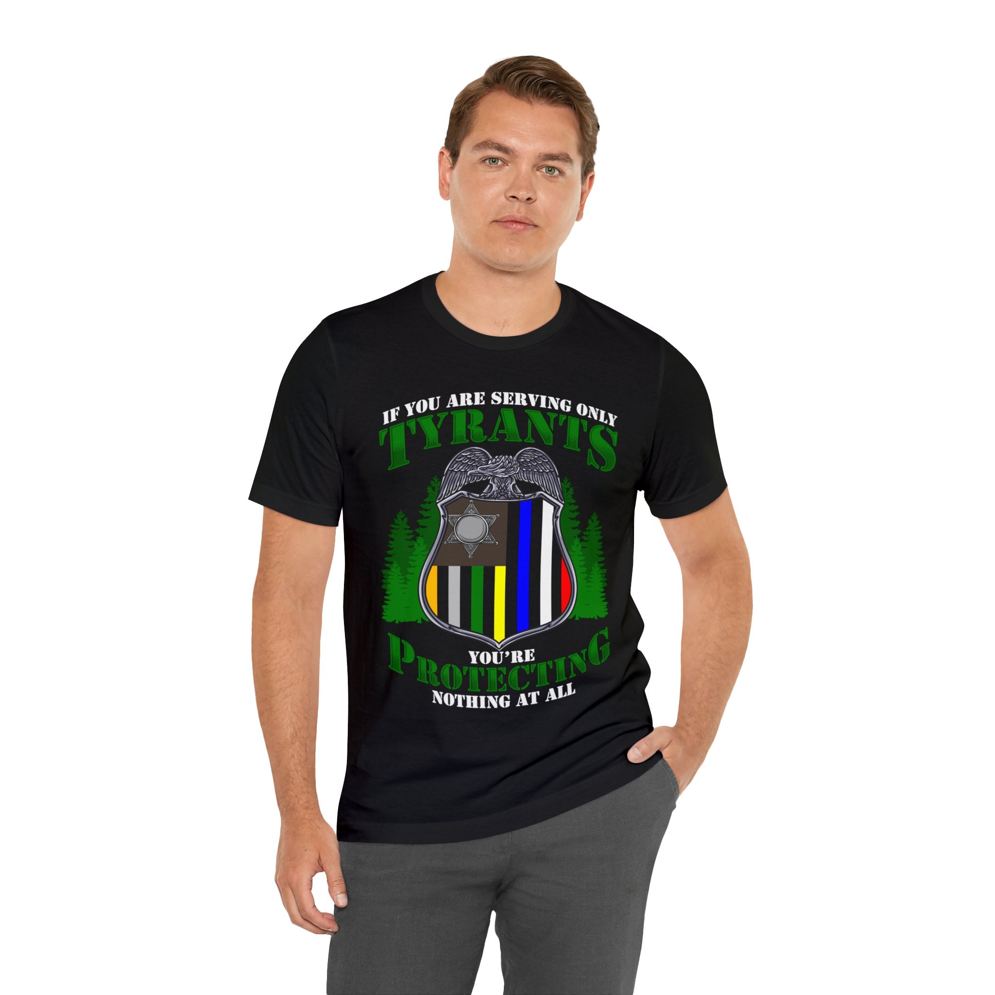 Thin Federal Line Tee - Tyrants/Protecting