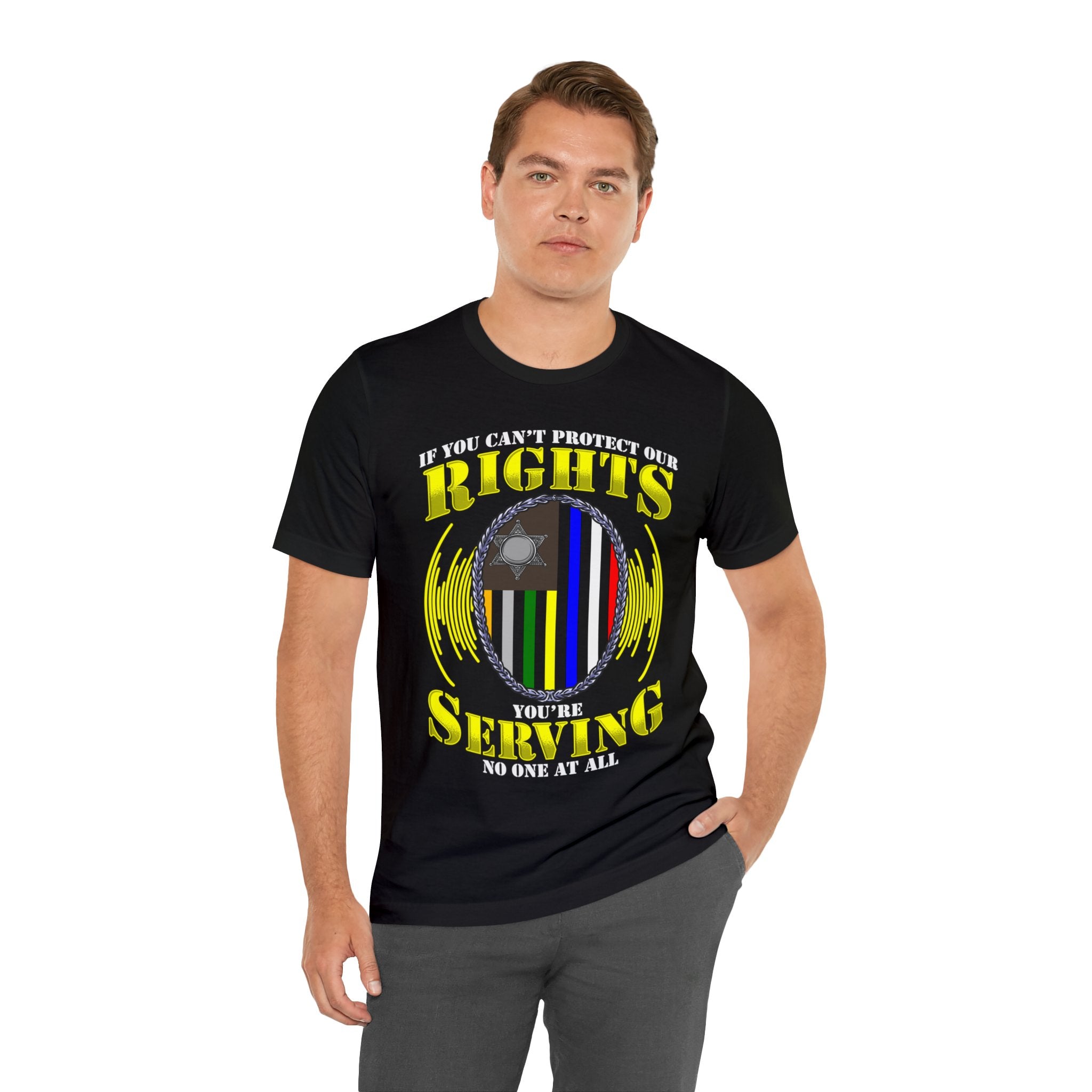 Thin Communications Line Tee - Rights/Serving
