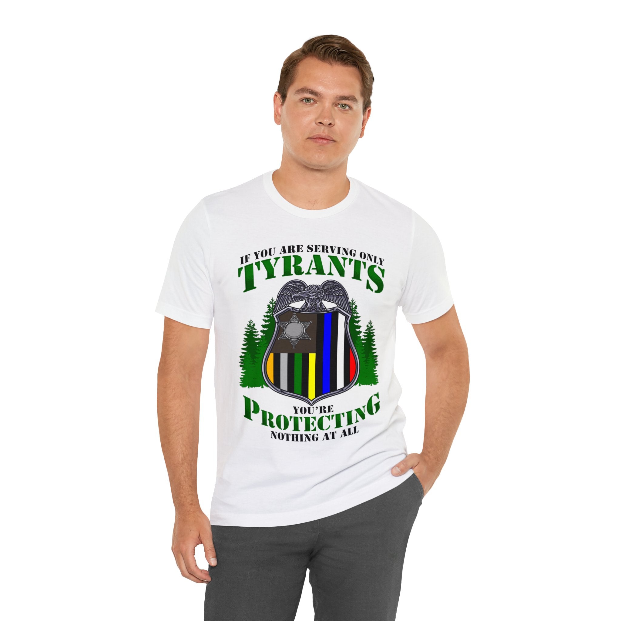 Thin Federal Line Tee - Tyrants/Protecting