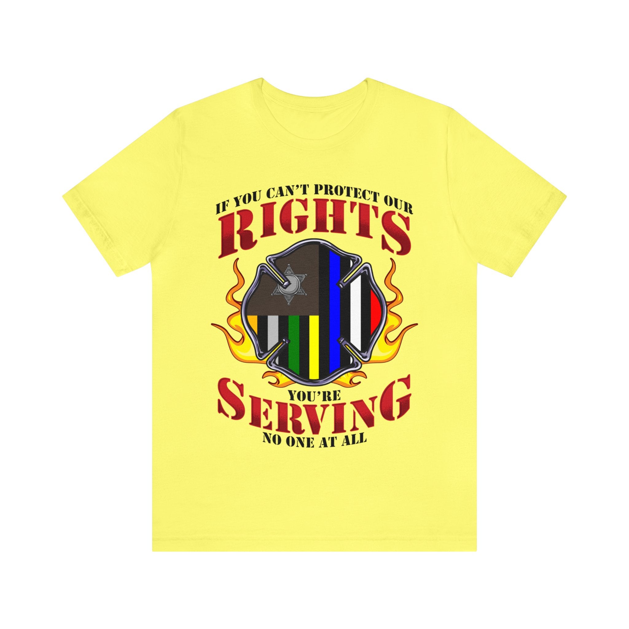 Thin Firefighter Line Tee - Rights/Serving