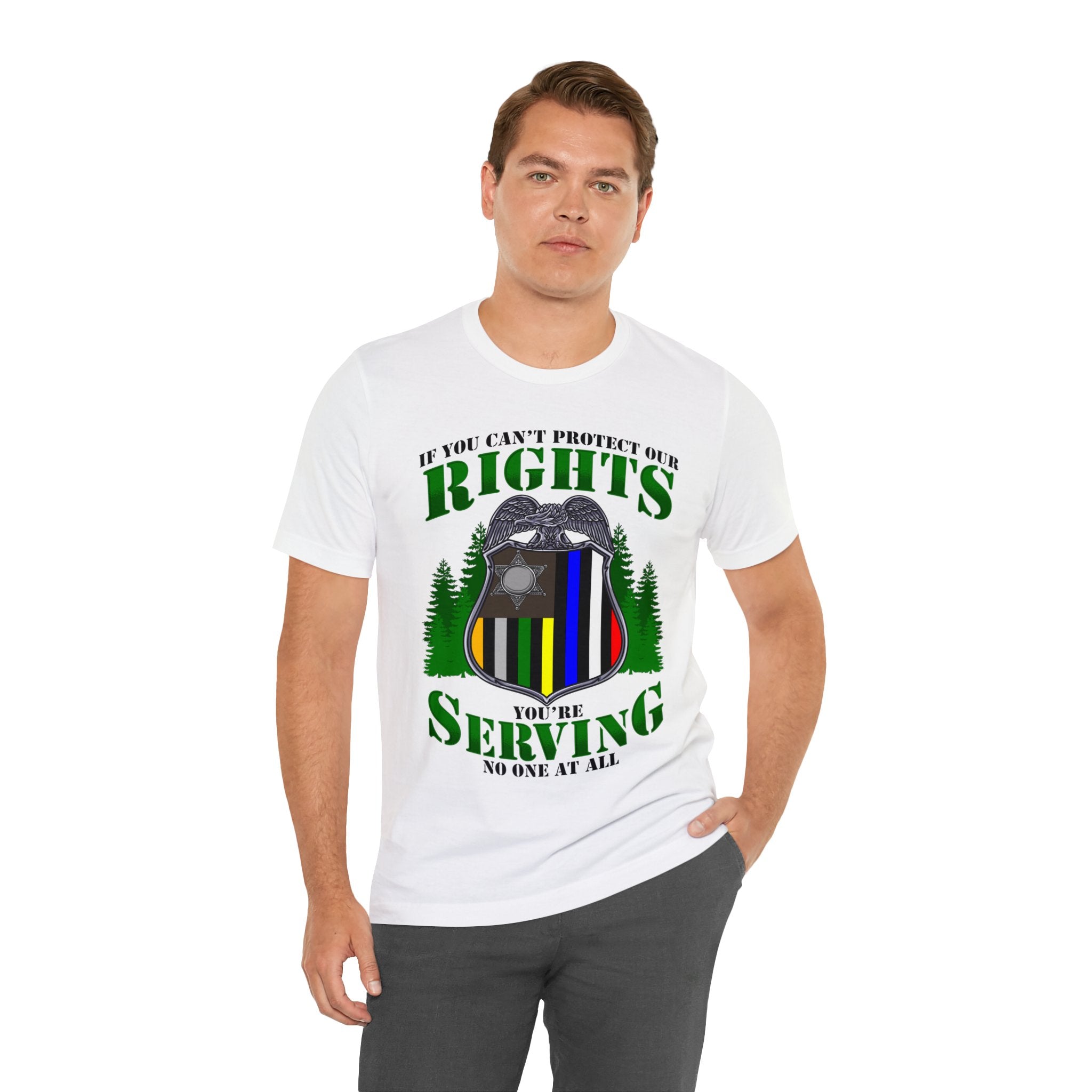 Thin Federal Line Tee - Rights/Serving