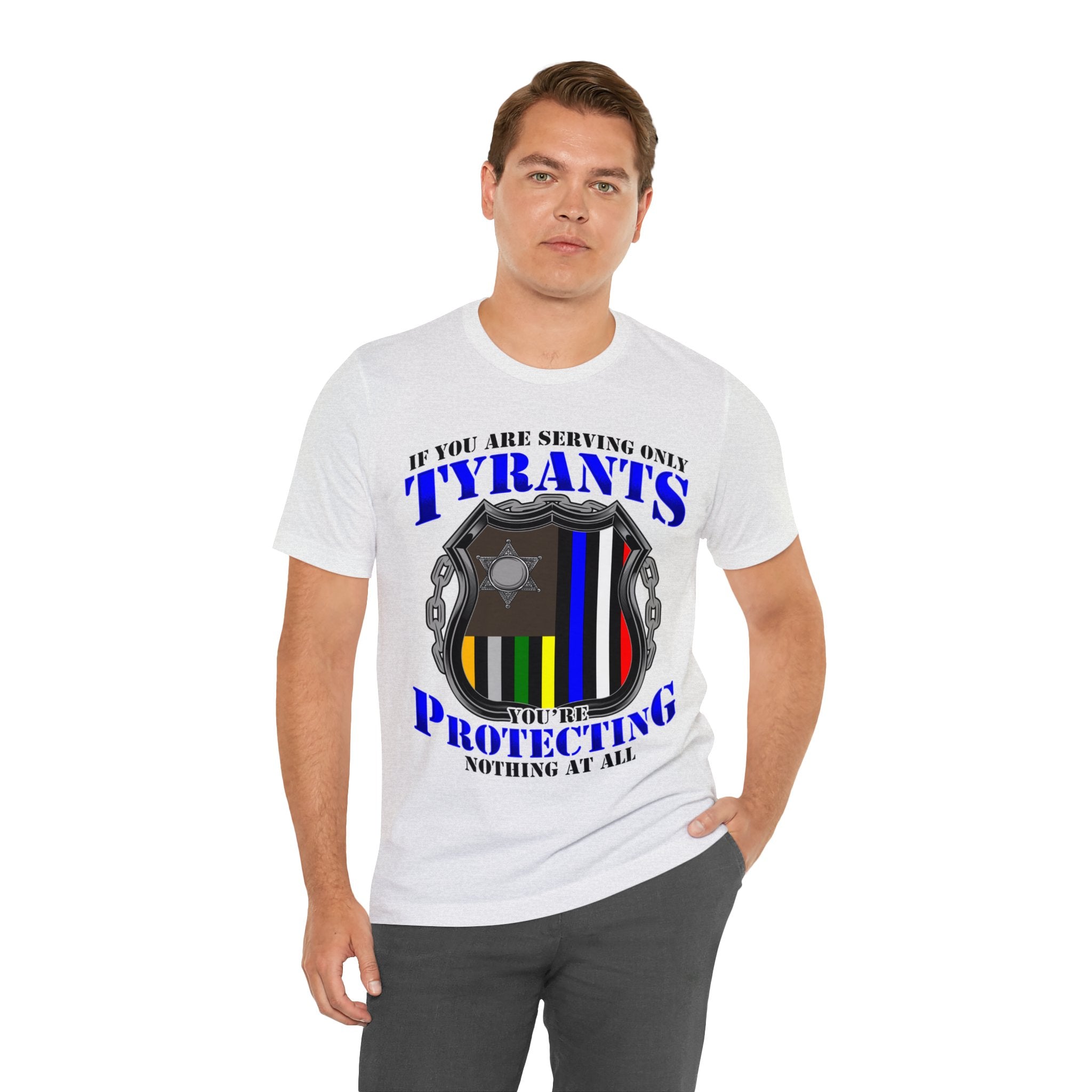 Thin Police Line Tee - Tyrants/Protecting