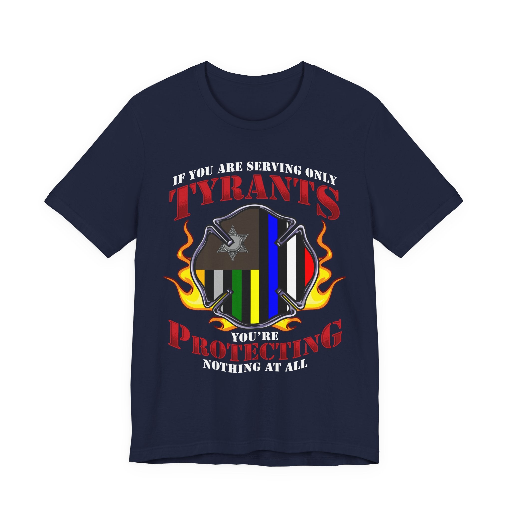 Thin Firefighter Line Tee - Tyrants/Protecting