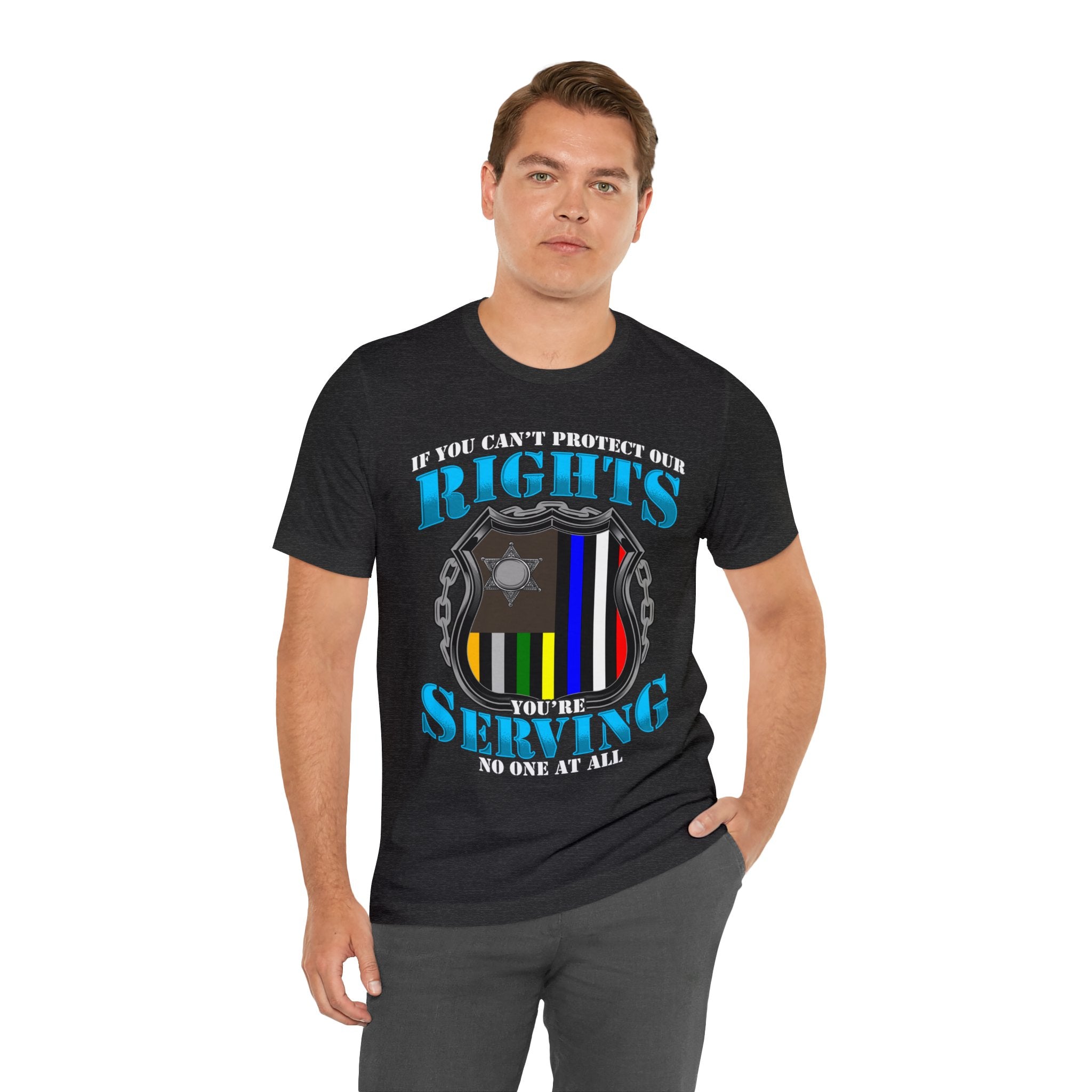 Thin Police Line Tee - Rights/Serving