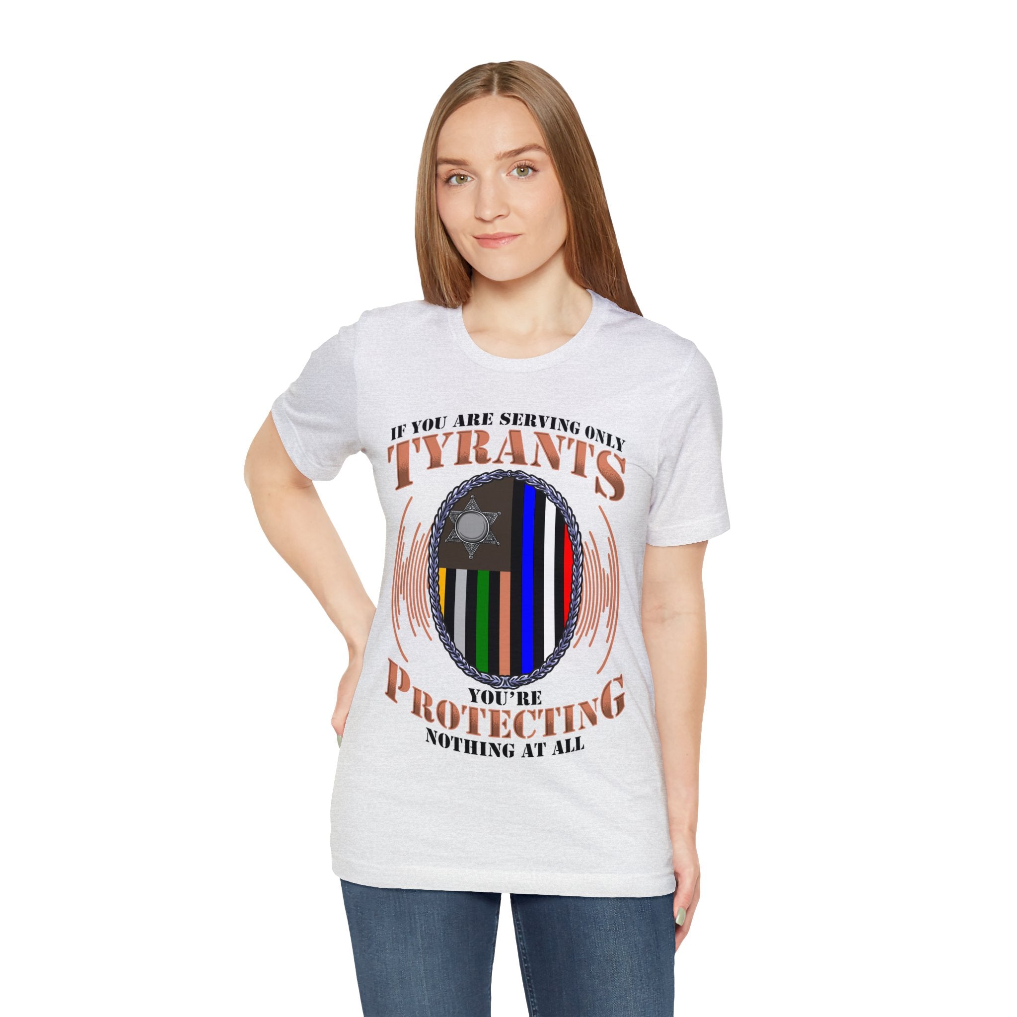Thin Communications Line Tee - Tyrants/Protecting