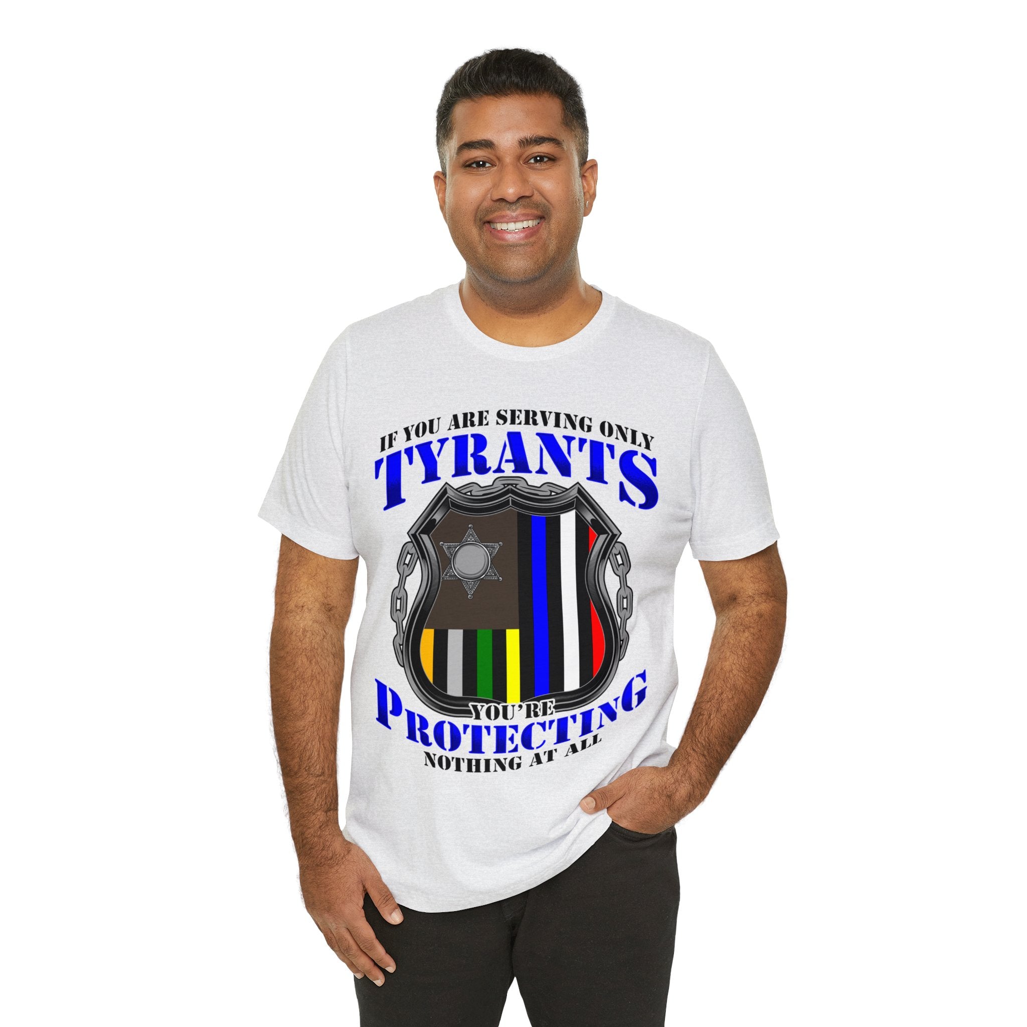Thin Police Line Tee - Tyrants/Protecting