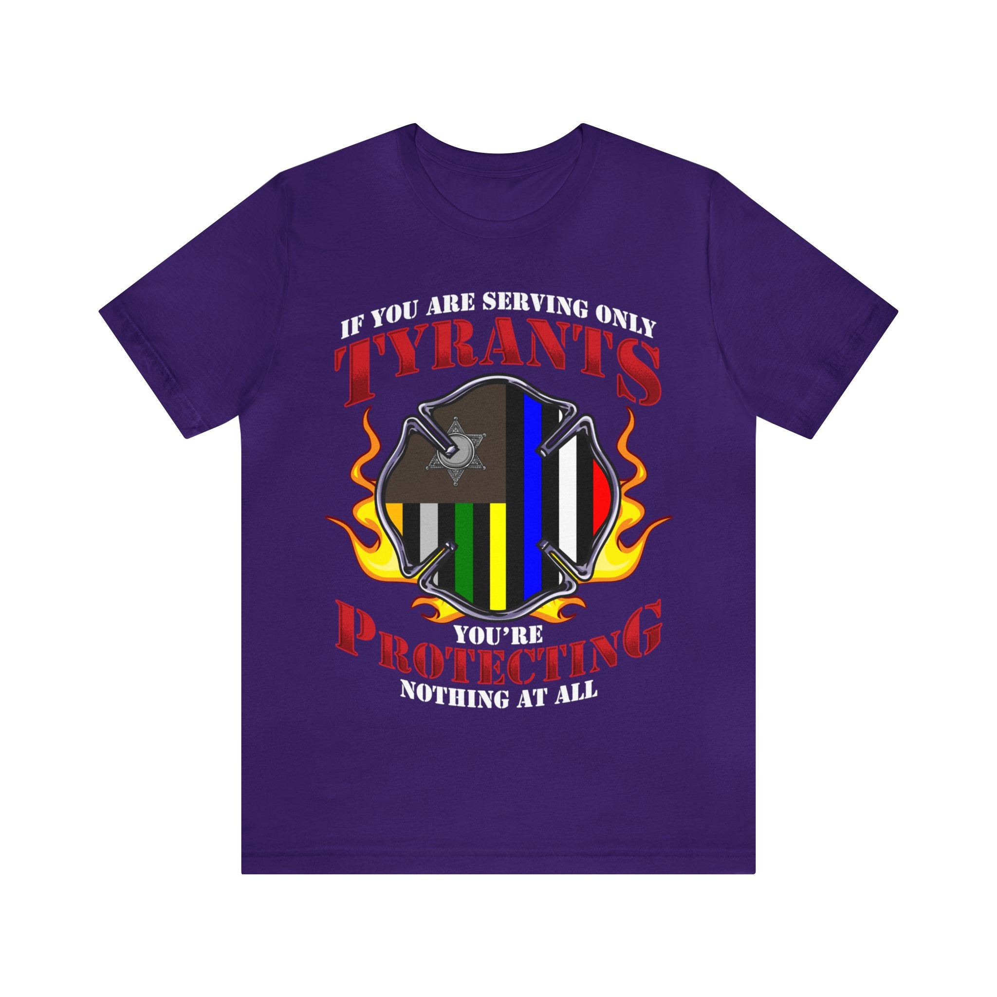 Thin Firefighter Line Tee - Tyrants/Protecting