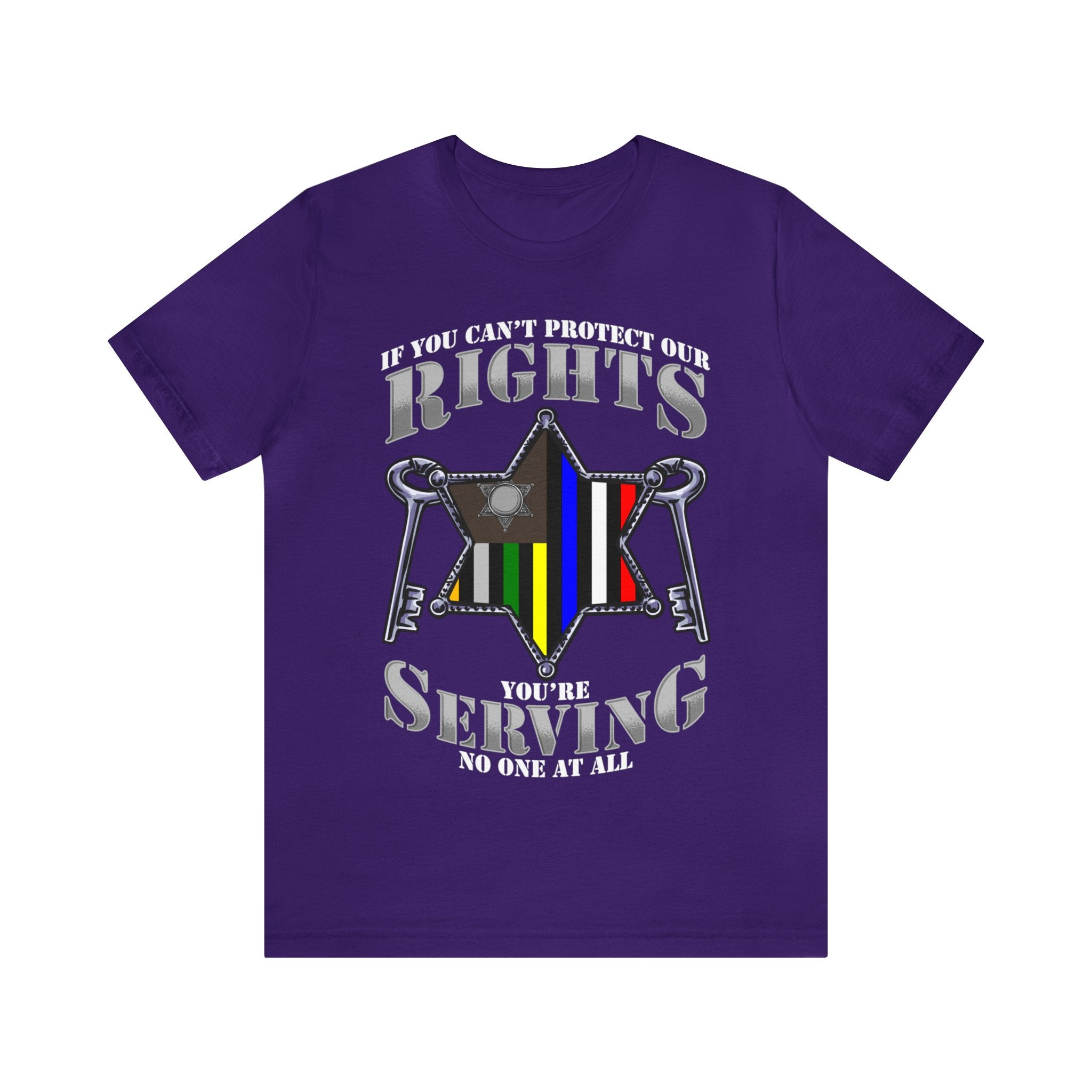 Thin Sheriff & Corrections Line Tee - Rights/Serving