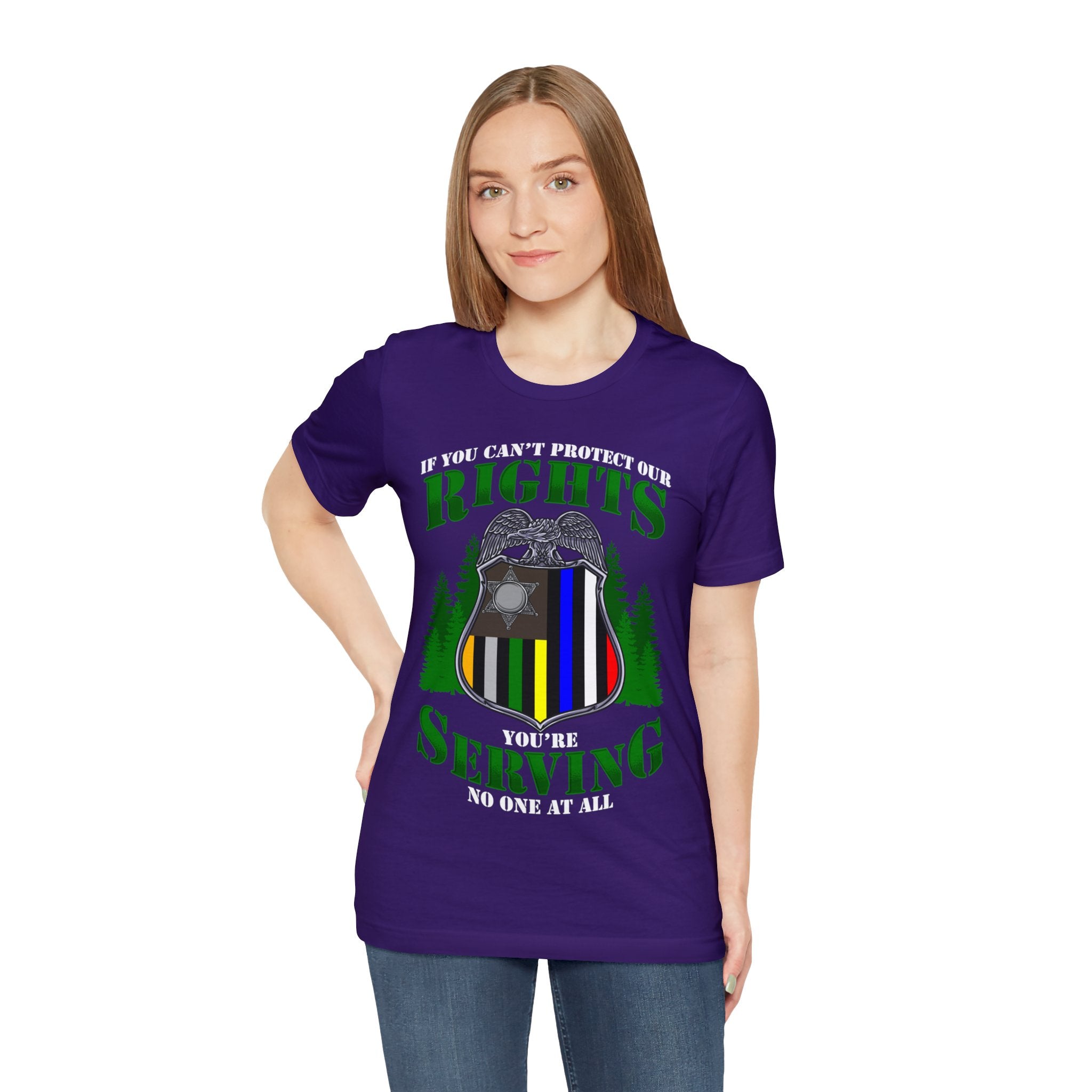 Thin Federal Line Tee - Rights/Serving