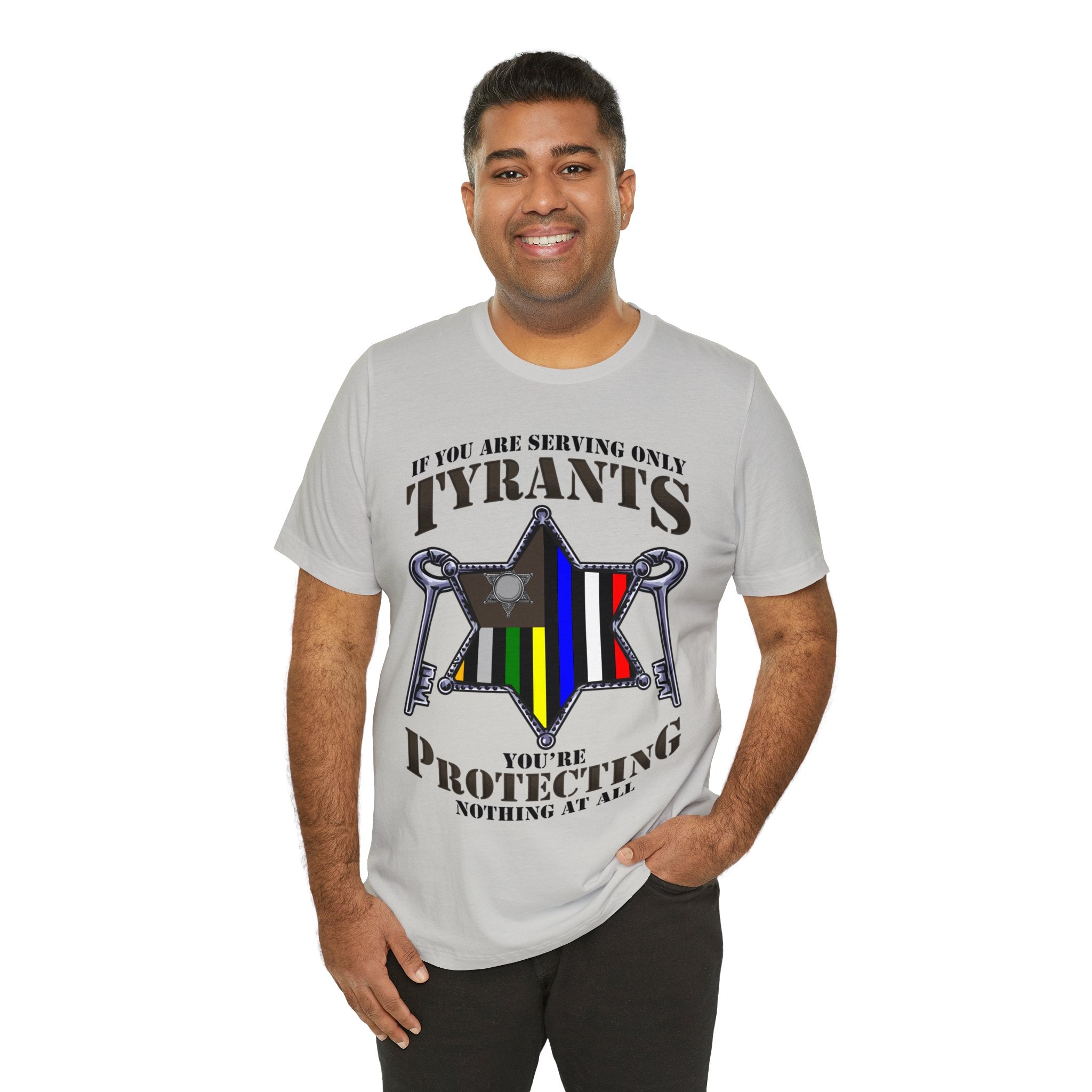 Thin Sheriff or Corrections Line Tee - Tyrants/Protecting
