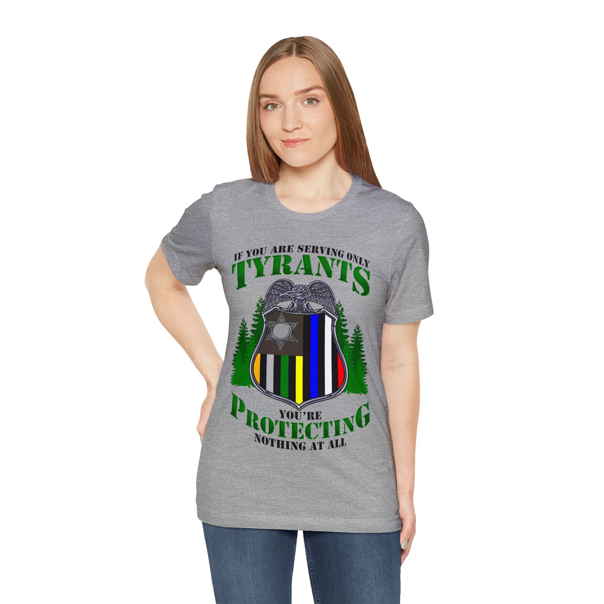Thin Federal Line Tee - Tyrants/Protecting