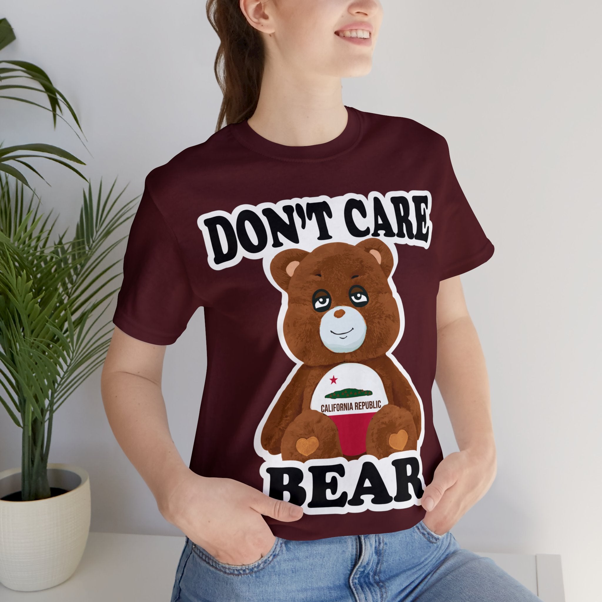 Don't Care Bear (CA) - White Outline