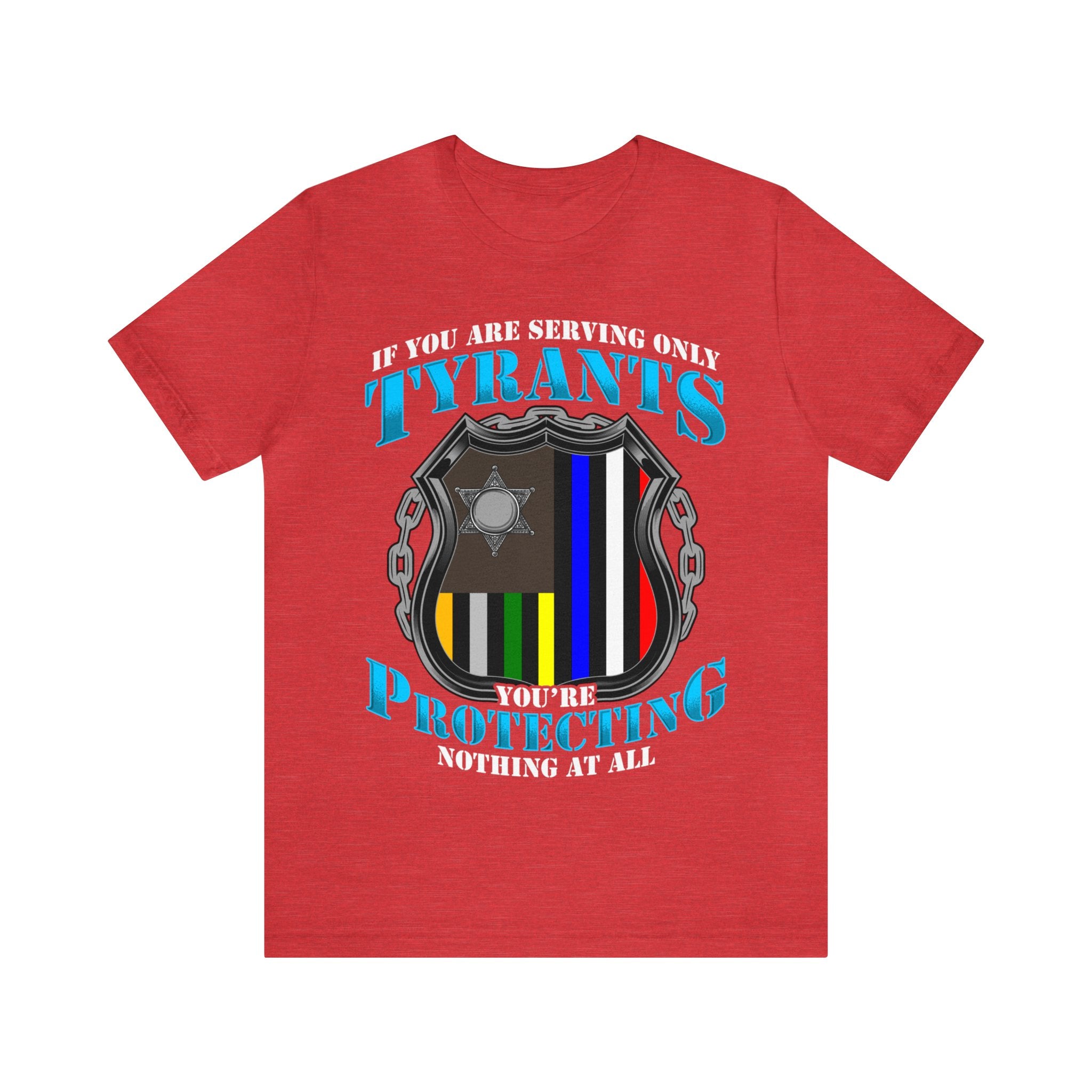 Thin Police Line Tee - Tyrants/Protecting