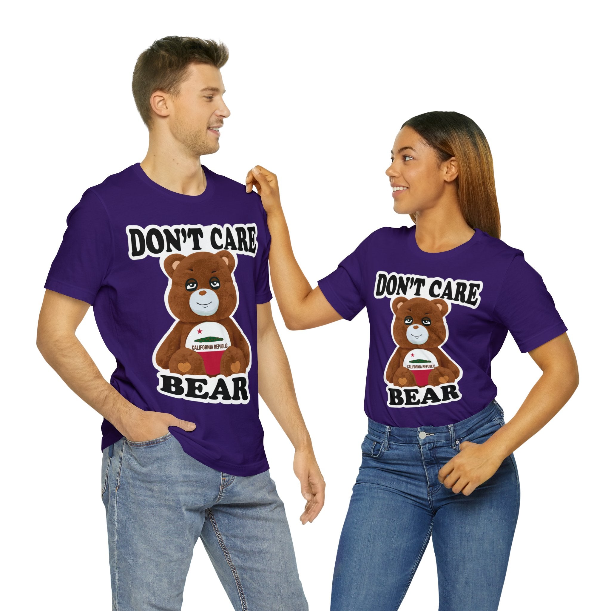 Don't Care Bear (CA) - White Outline