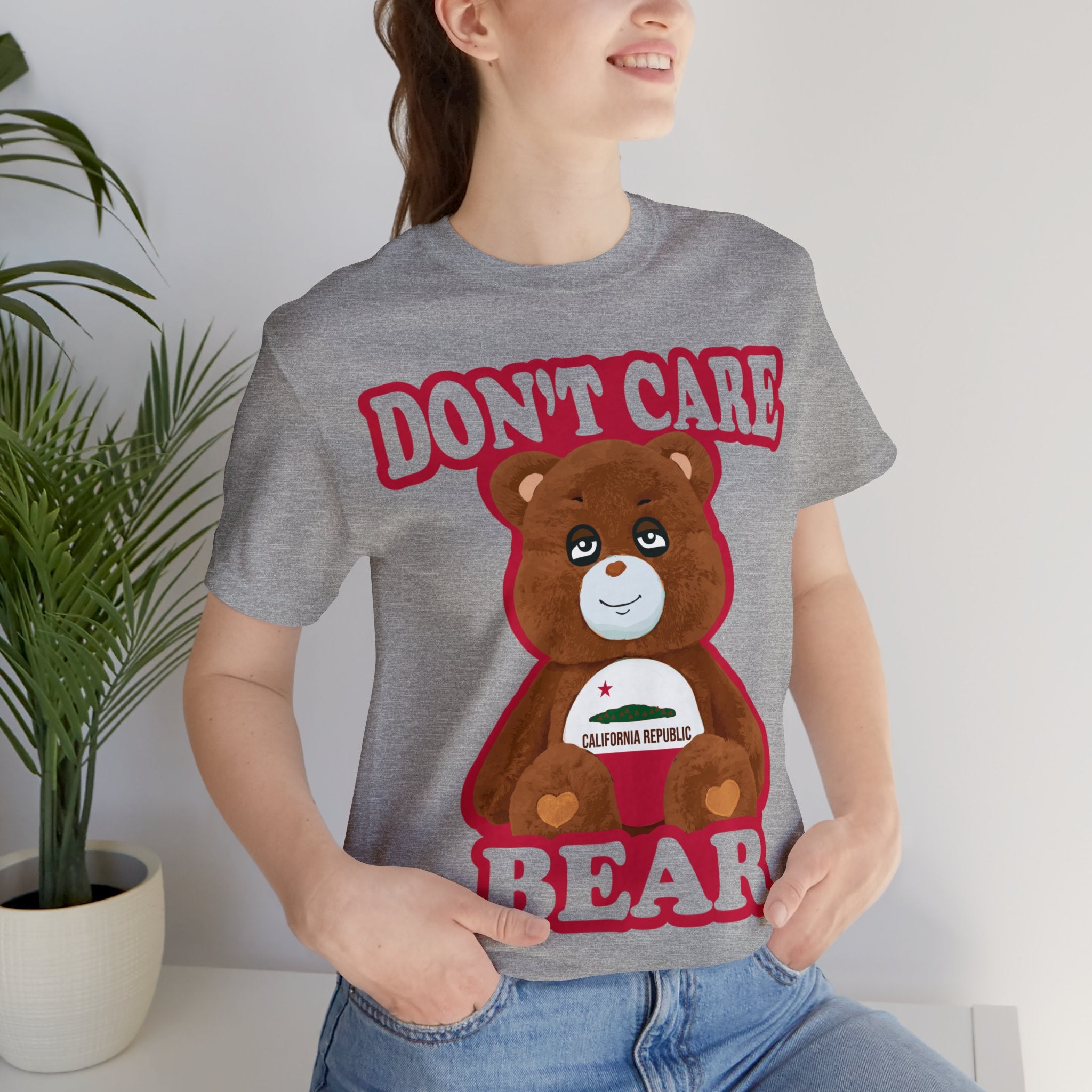 Don't Care Bear (CA) - Red Outline