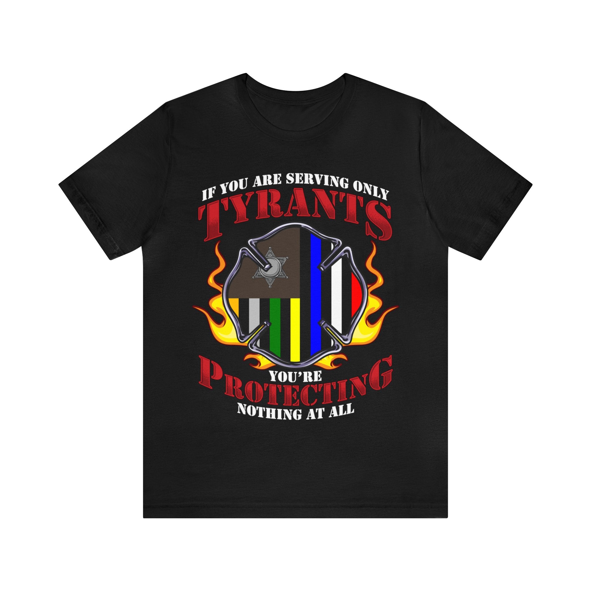 Thin Firefighter Line Tee - Tyrants/Protecting