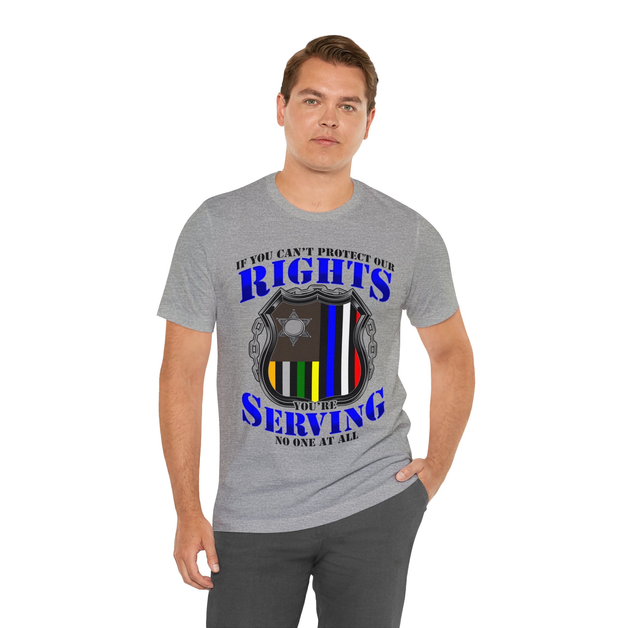 Thin Police Line Tee - Rights/Serving