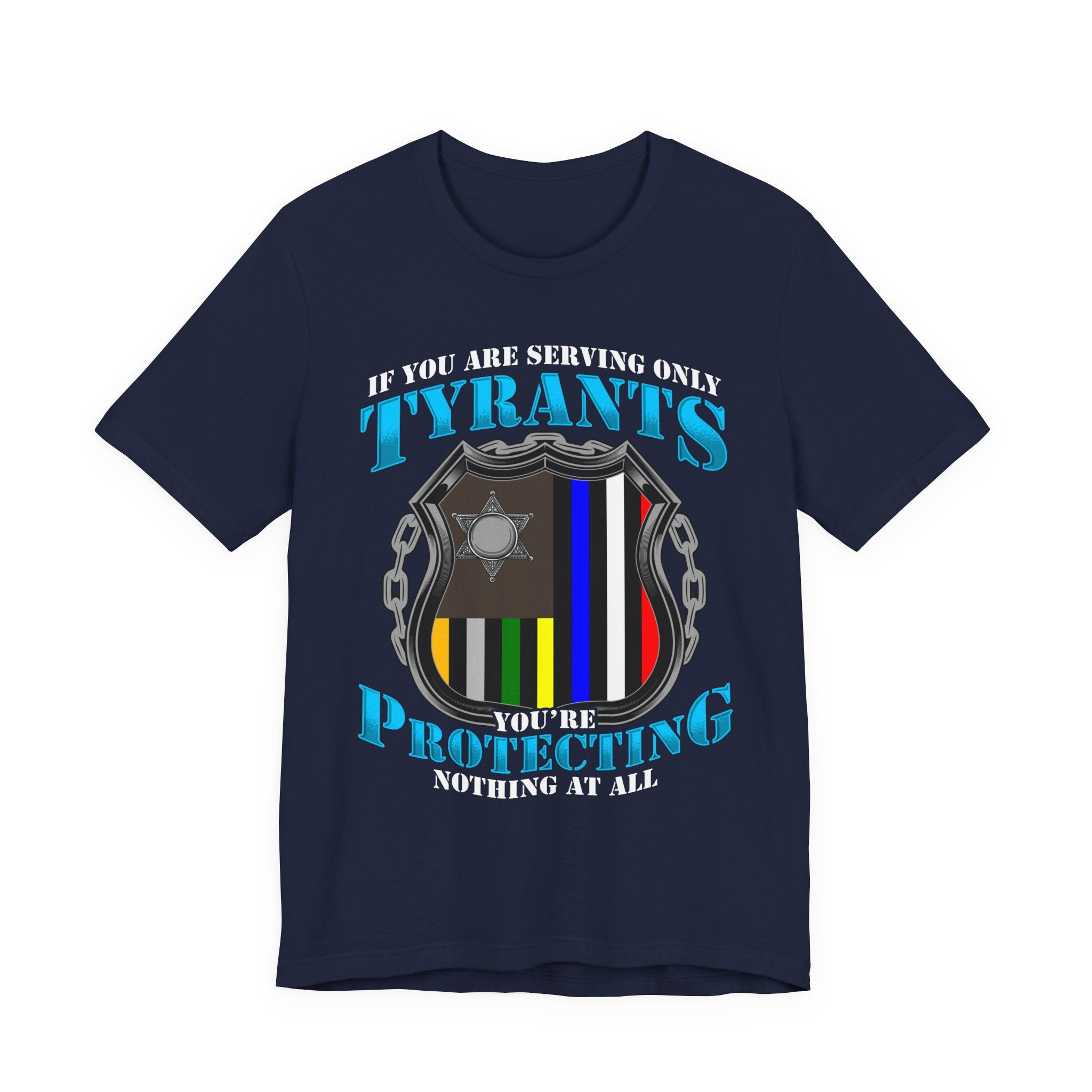 Thin Police Line Tee - Tyrants/Protecting