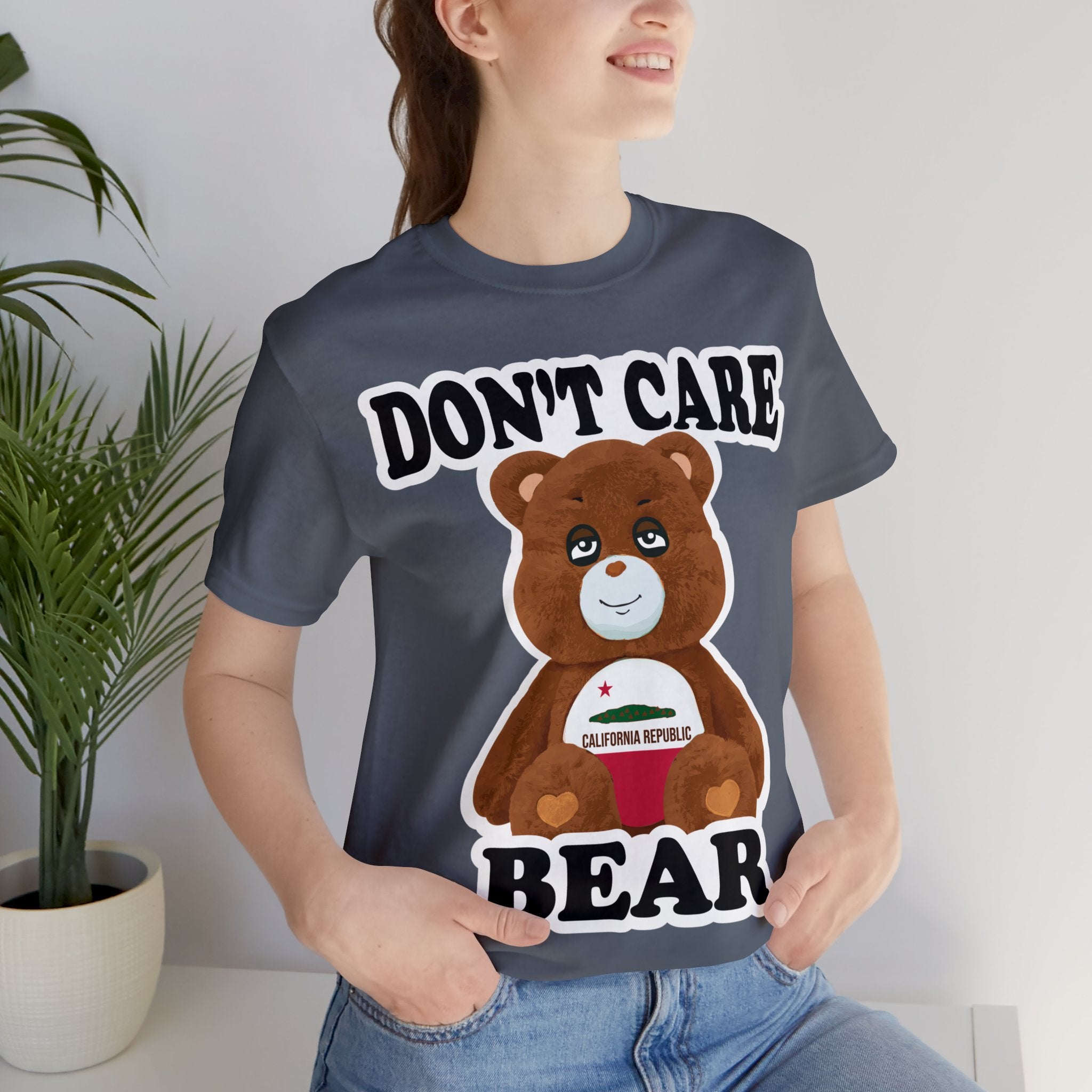 Don't Care Bear (CA) - White Outline