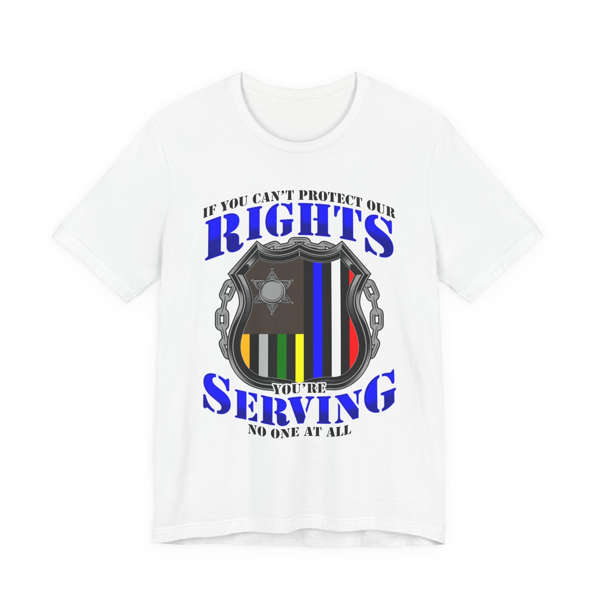 Thin Police Line Tee - Rights/Serving