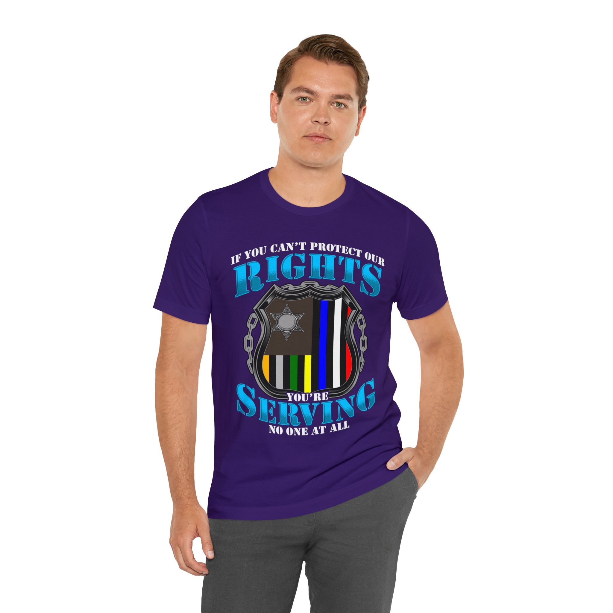 Thin Police Line Tee - Rights/Serving