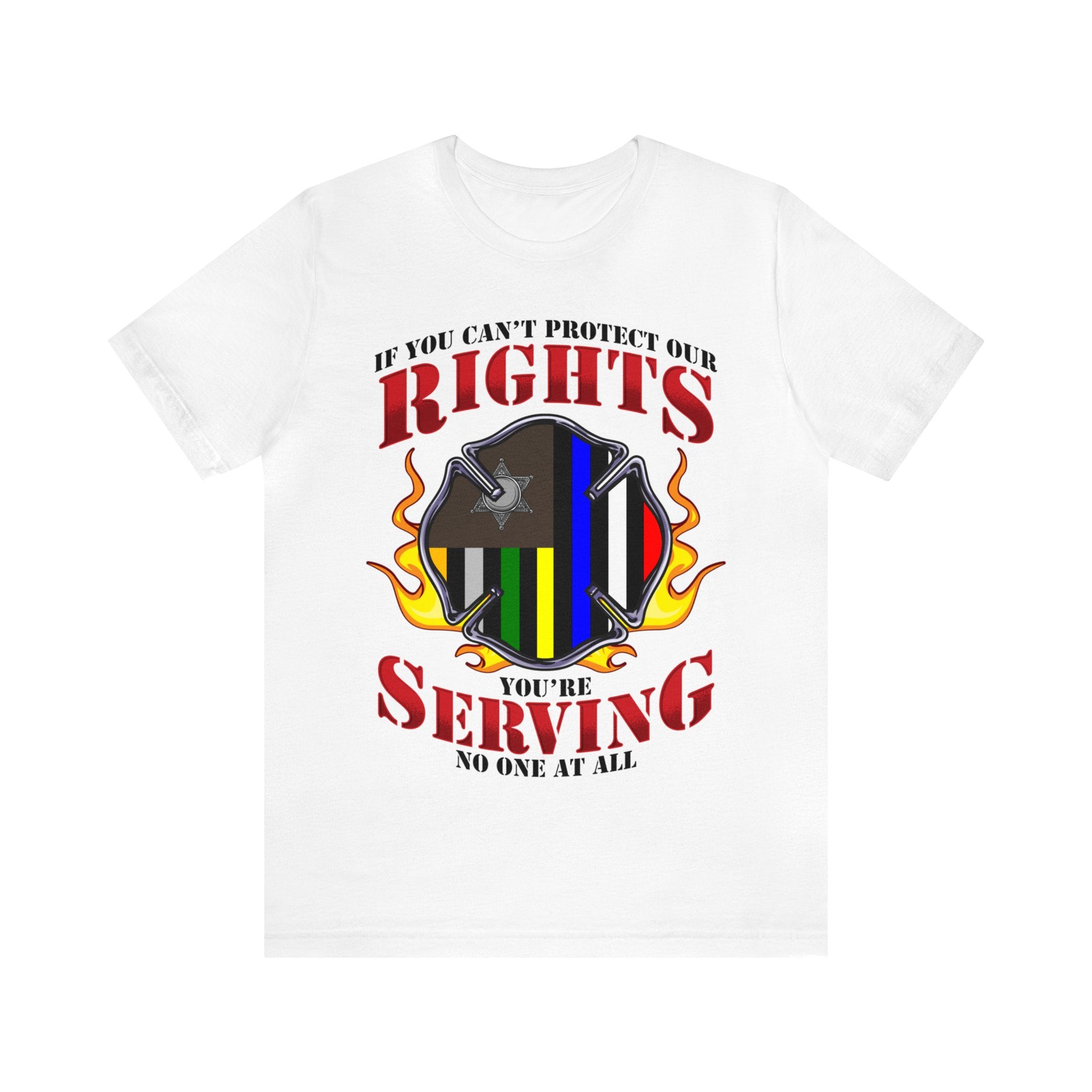 Thin Firefighter Line Tee - Rights/Serving