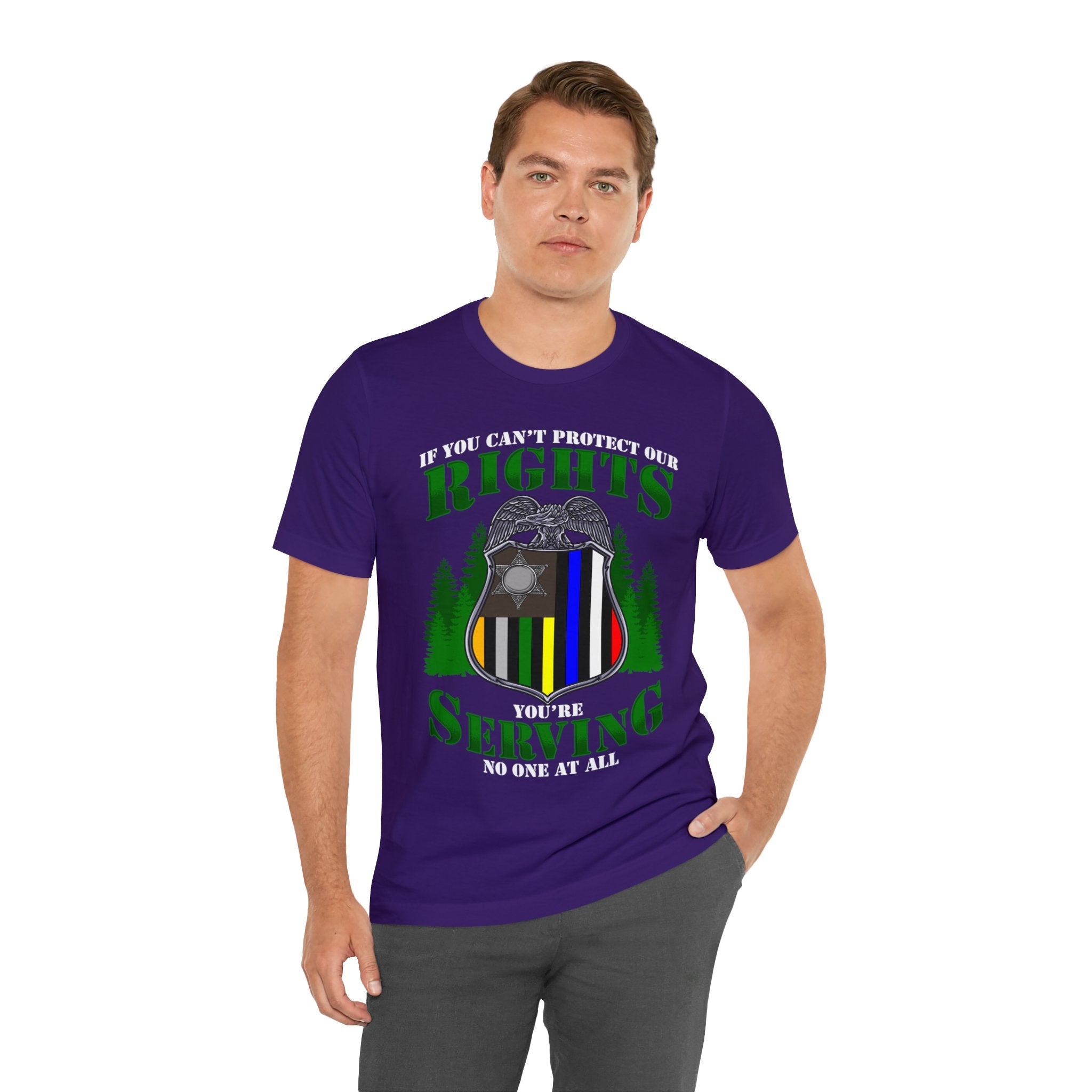 Thin Federal Line Tee - Rights/Serving