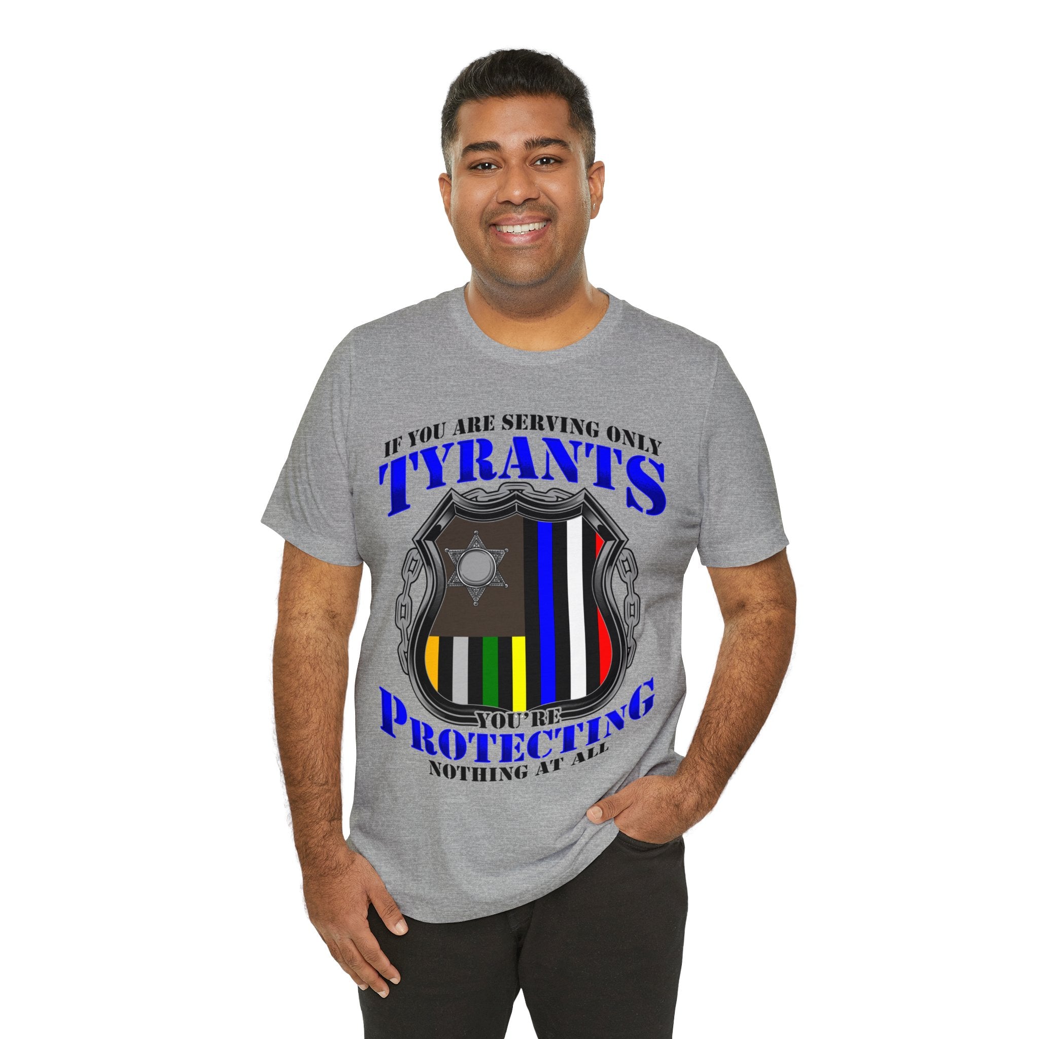Thin Police Line Tee - Tyrants/Protecting