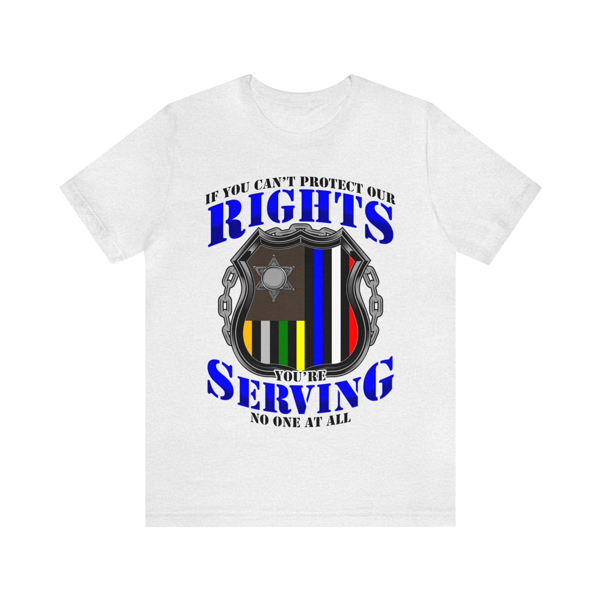 Thin Police Line Tee - Rights/Serving