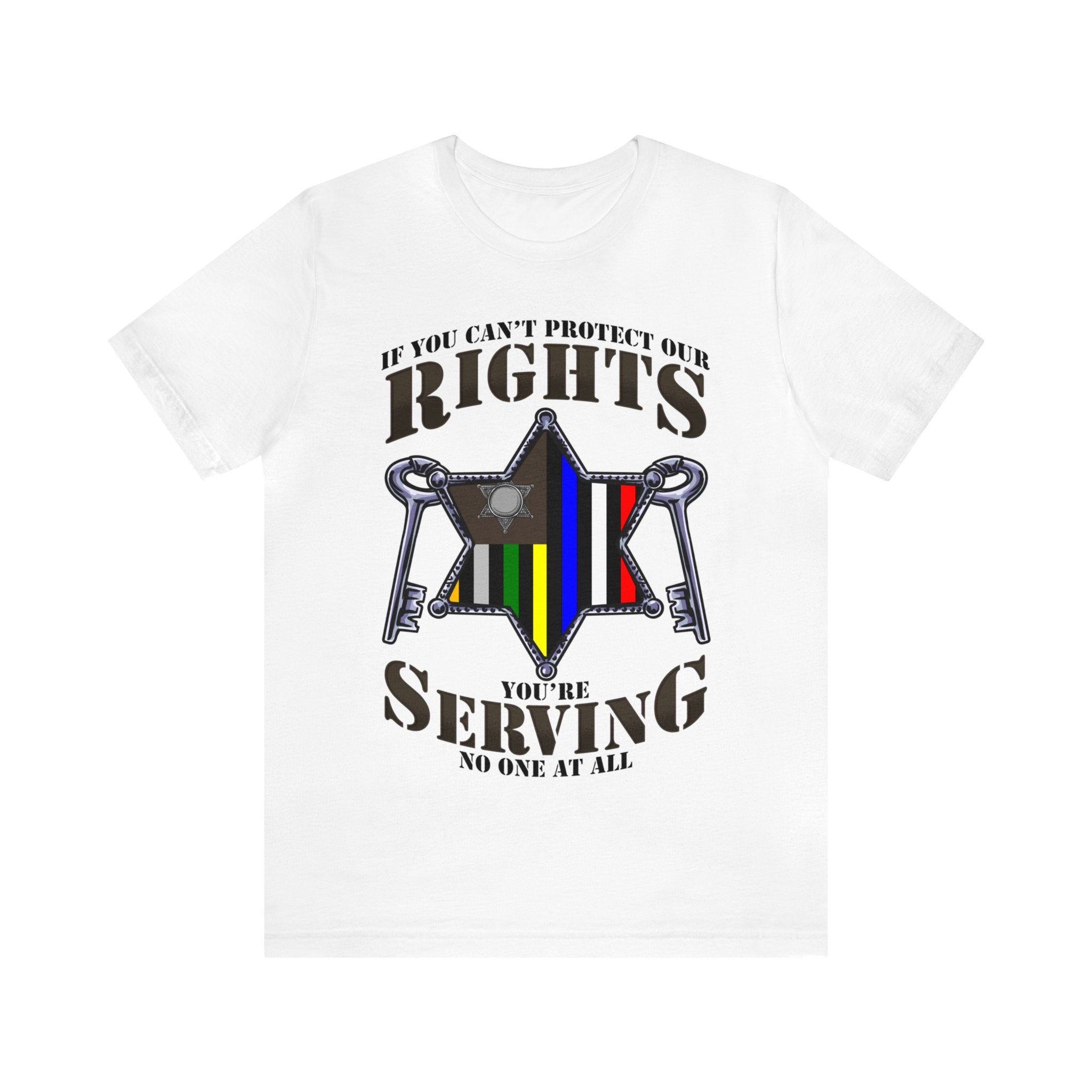 Thin Sheriff & Corrections Line Tee - Rights/Serving