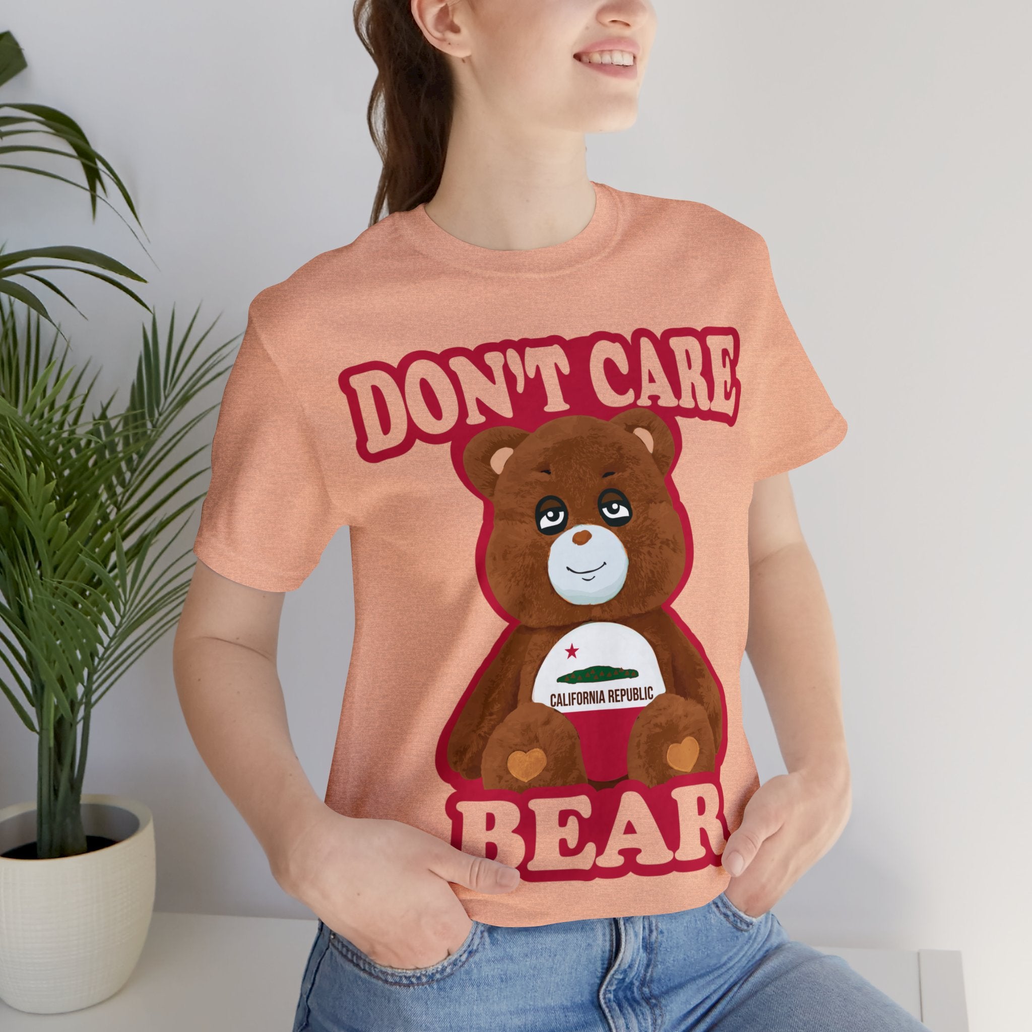Don't Care Bear (CA) - Red Outline