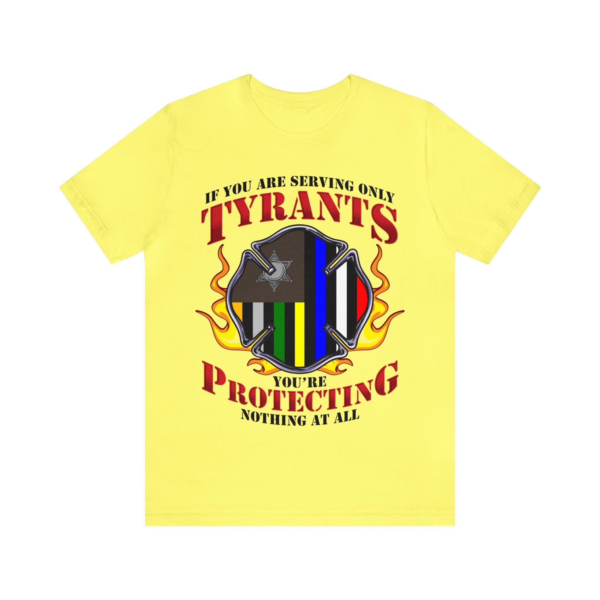 Thin Firefighter Line Tee - Tyrants/Protecting