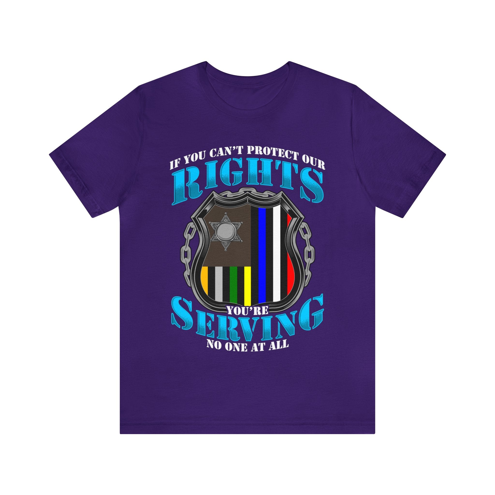 Thin Police Line Tee - Rights/Serving