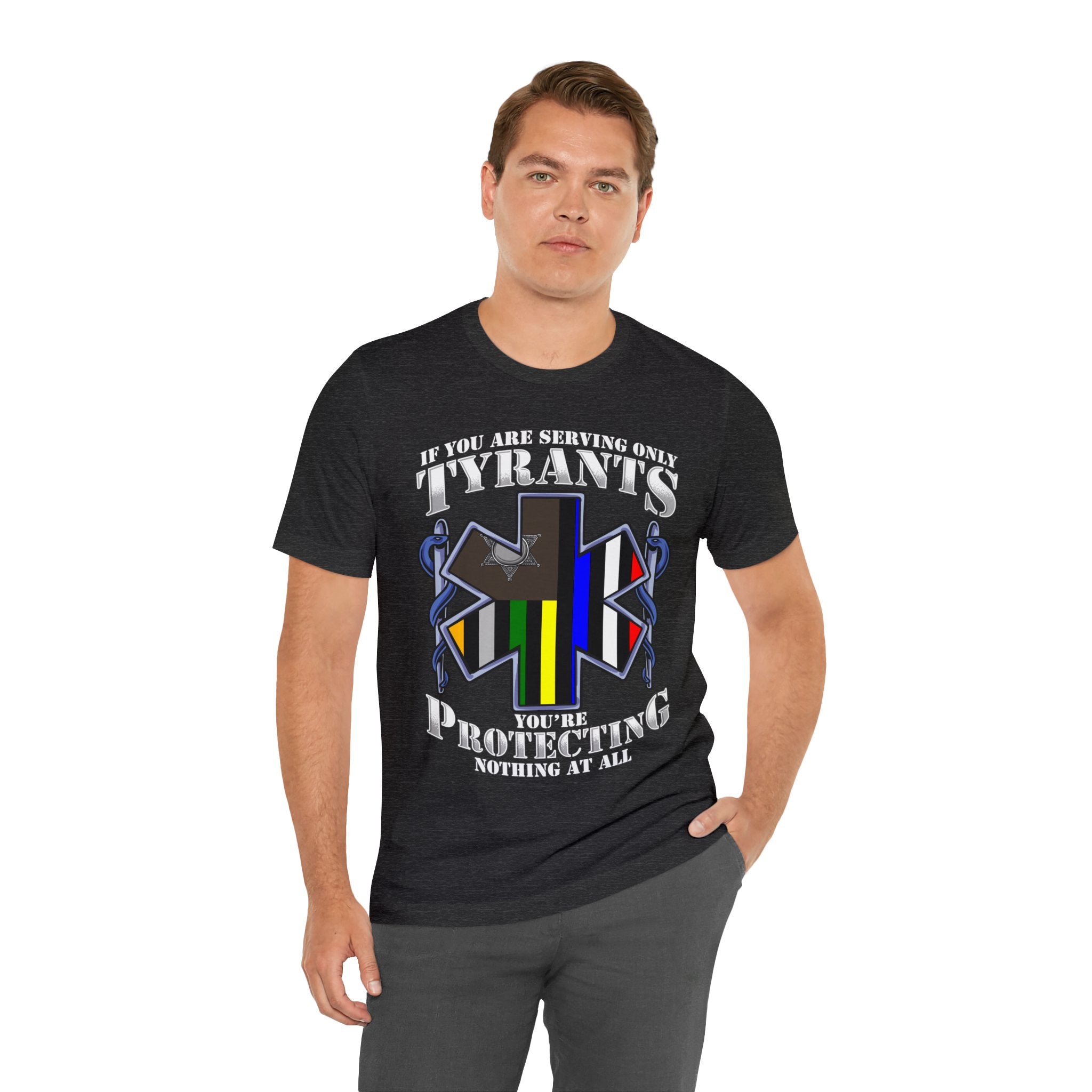 Thin EMS Line Tee - Tyrants/Protecting