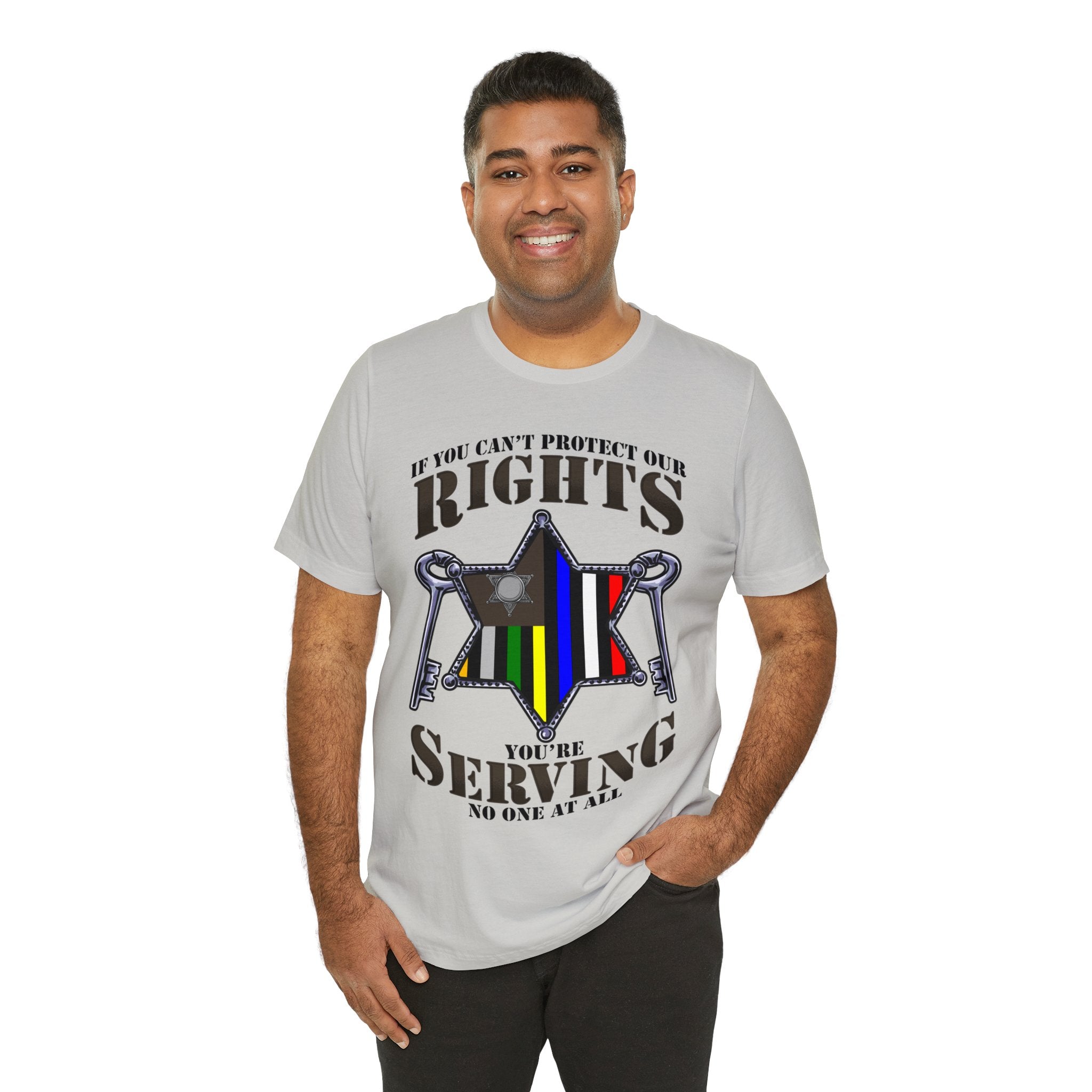 Thin Sheriff & Corrections Line Tee - Rights/Serving