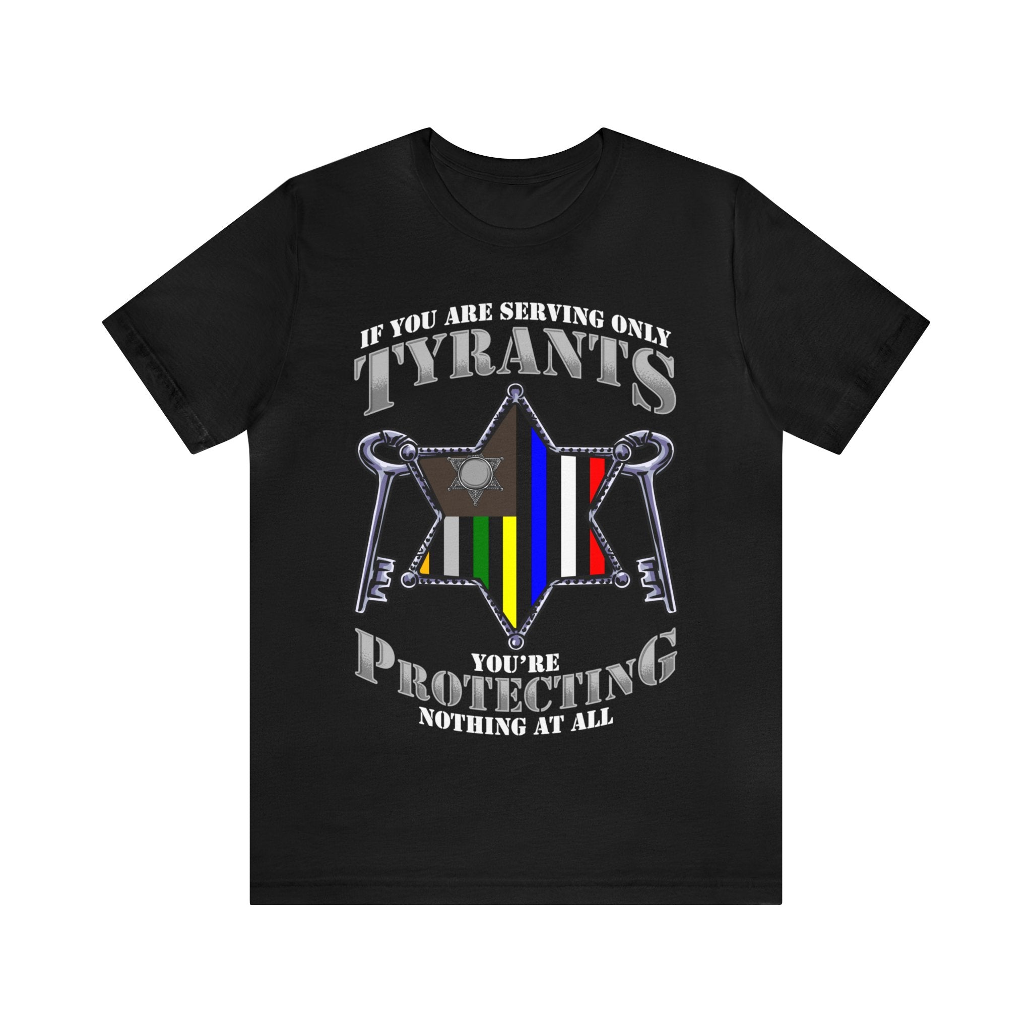 Thin Sheriff or Corrections Line Tee - Tyrants/Protecting
