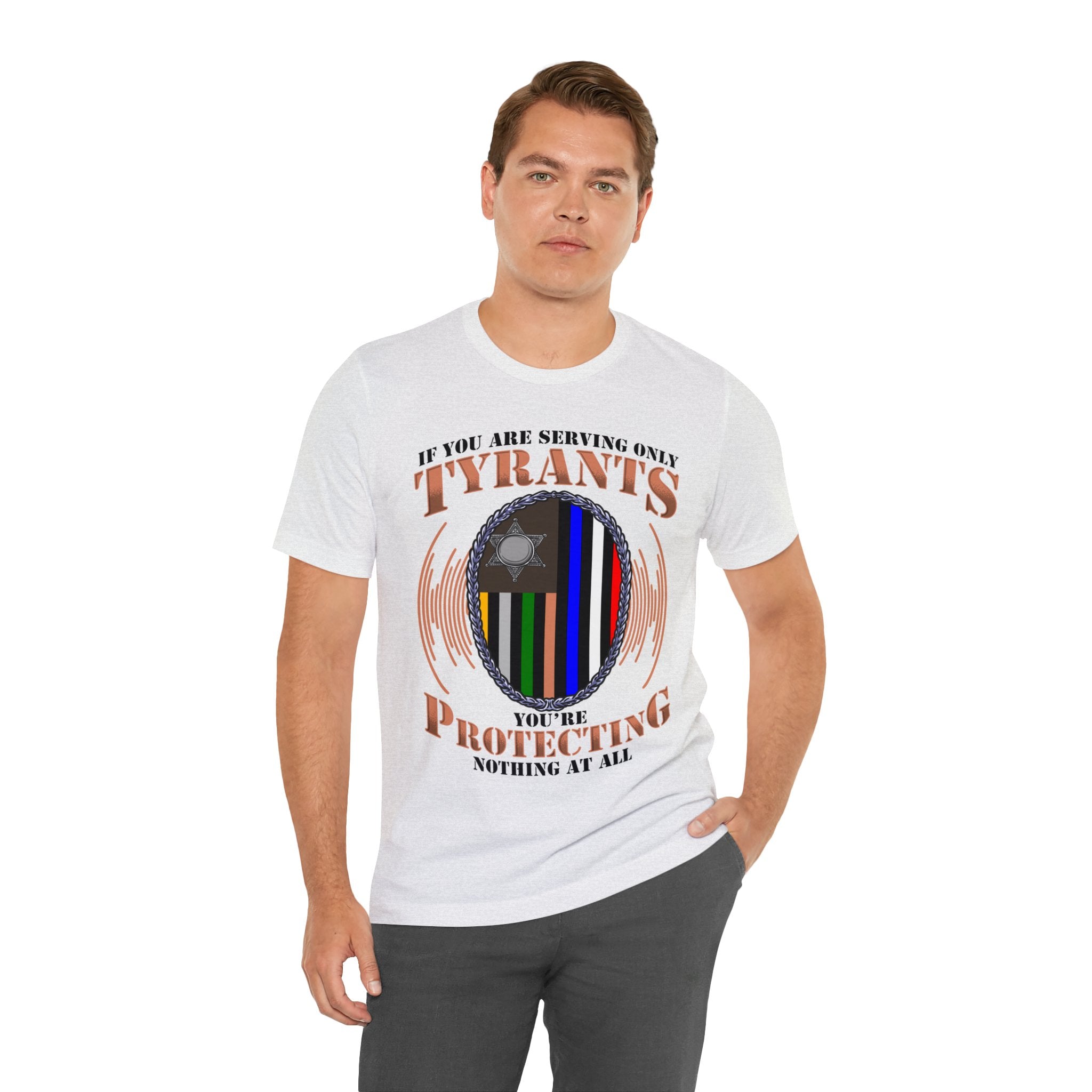 Thin Communications Line Tee - Tyrants/Protecting