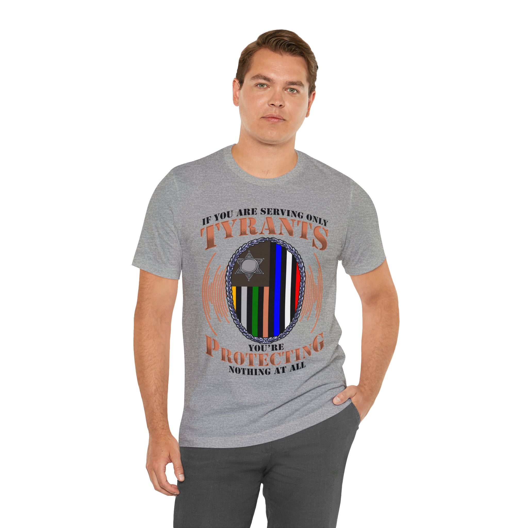 Thin Communications Line Tee - Tyrants/Protecting