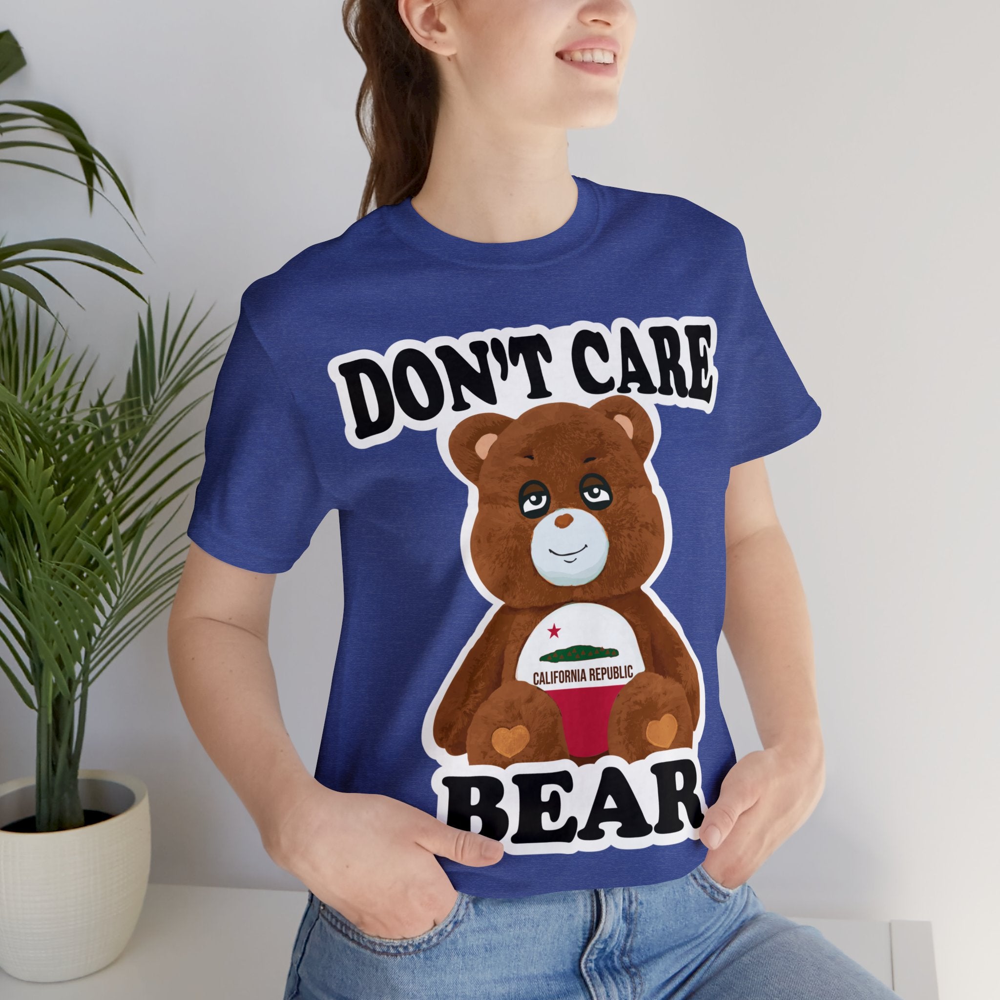 Don't Care Bear (CA) - White Outline