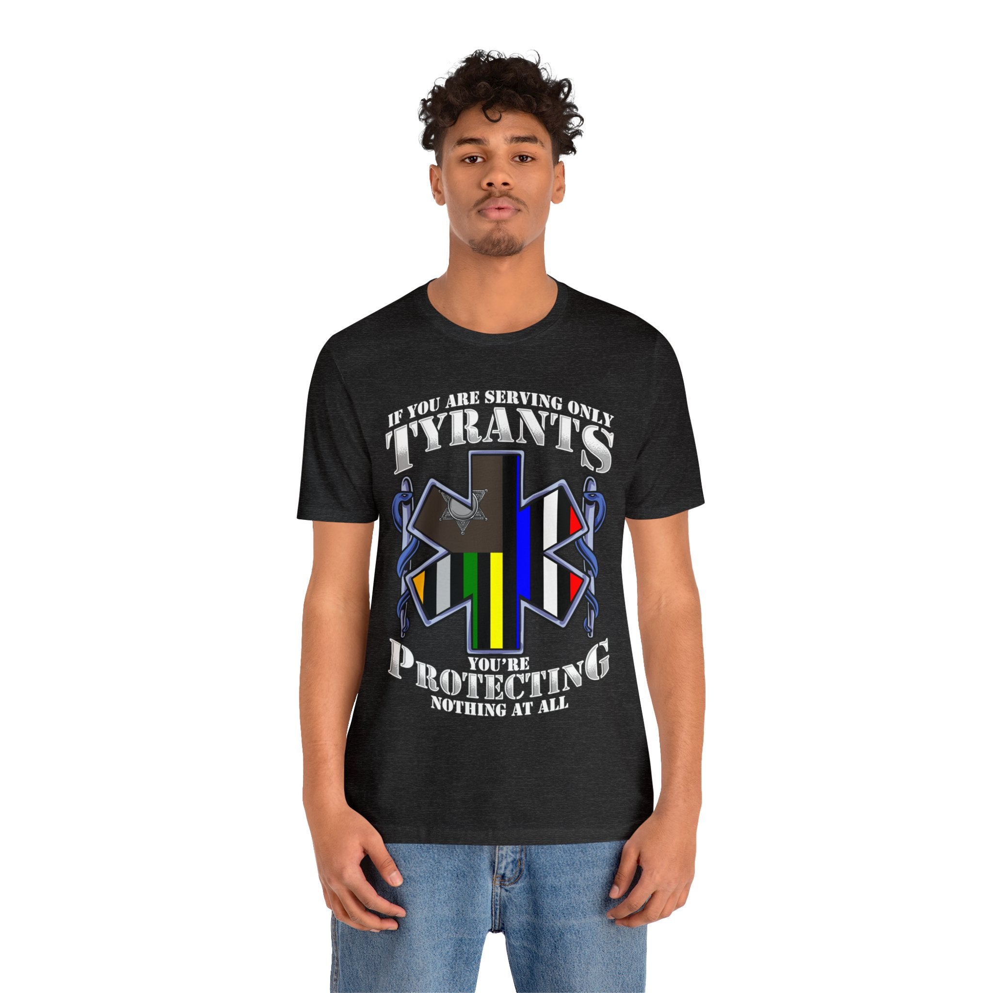 Thin EMS Line Tee - Tyrants/Protecting