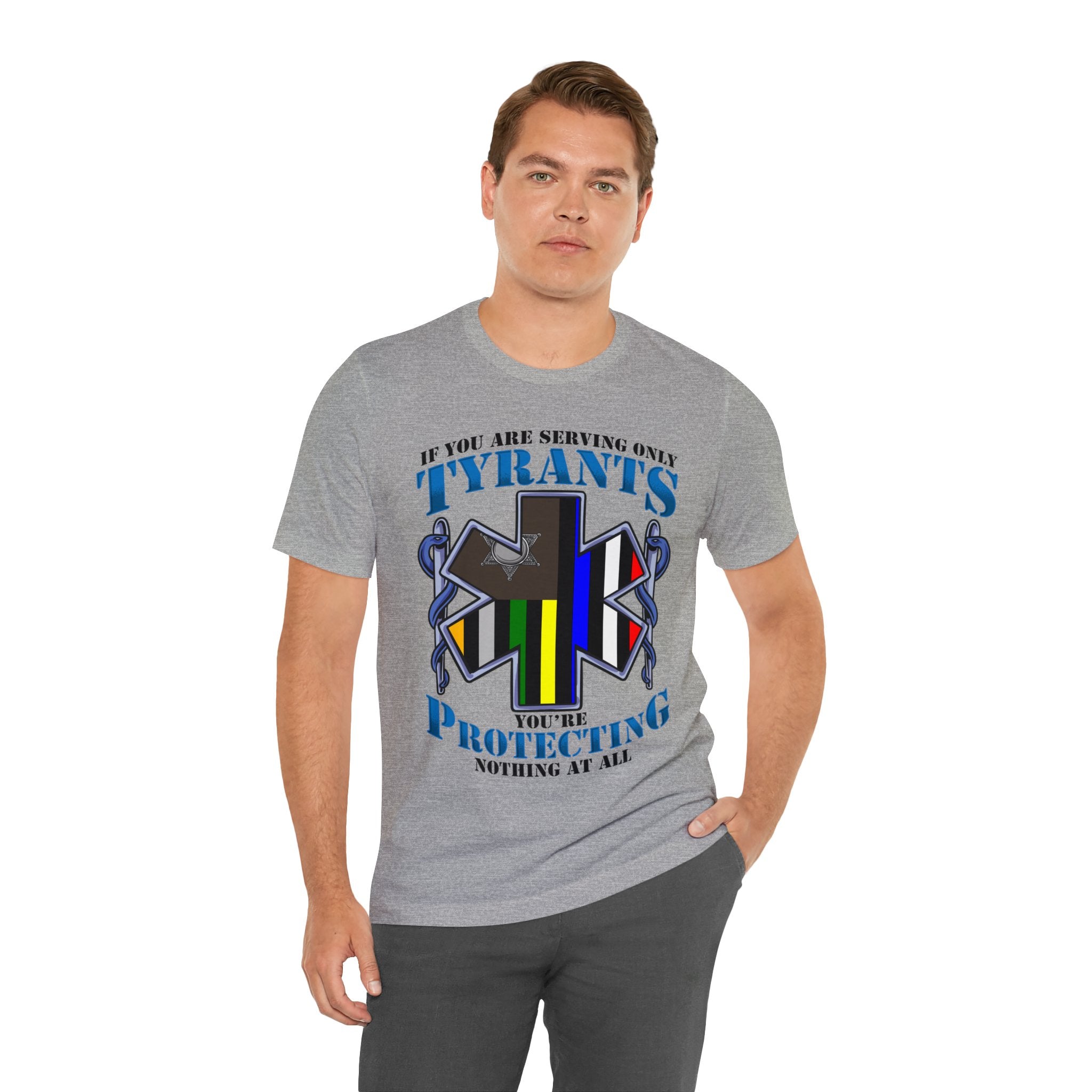 Thin EMS Line Tee - Tyrants/Protecting