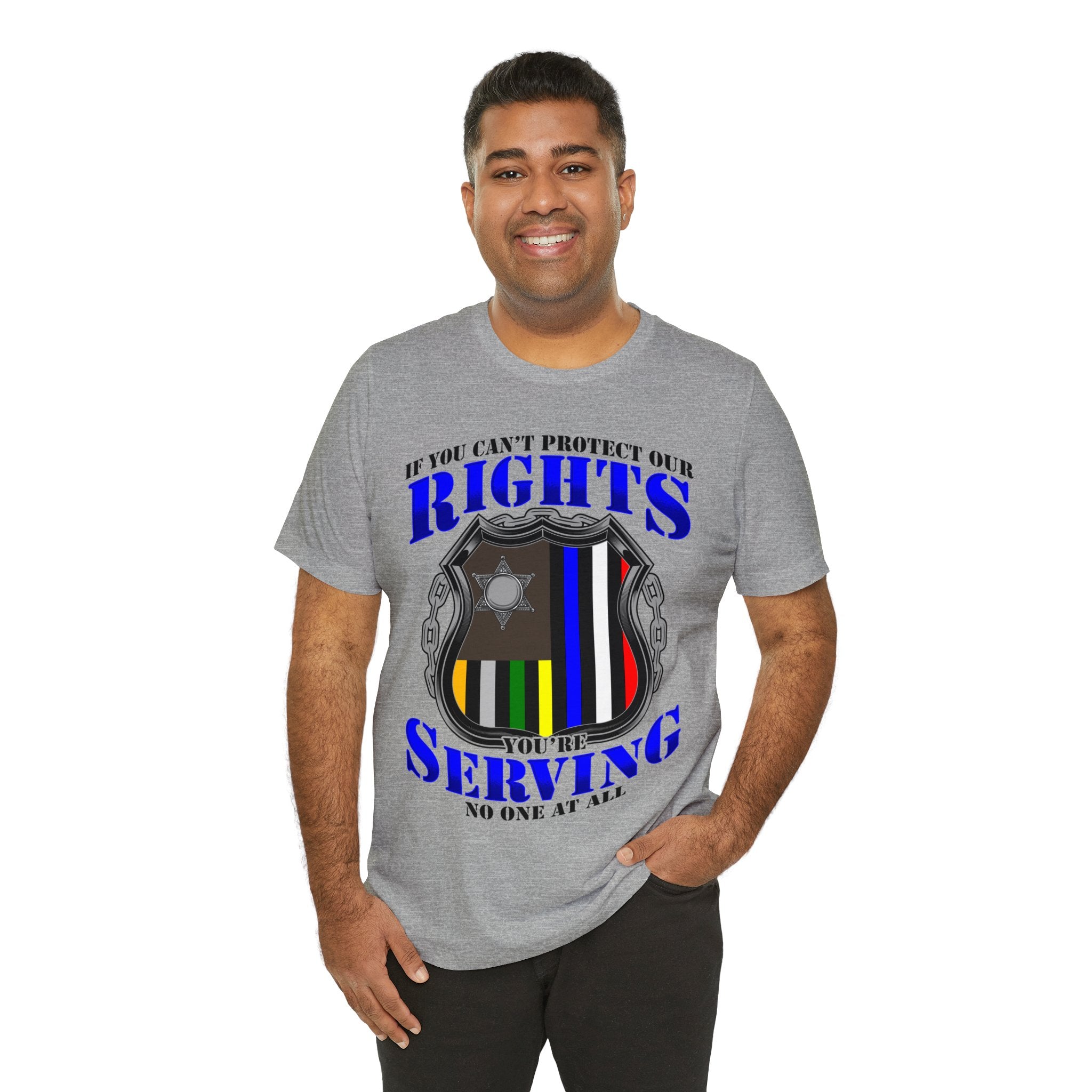 Thin Police Line Tee - Rights/Serving