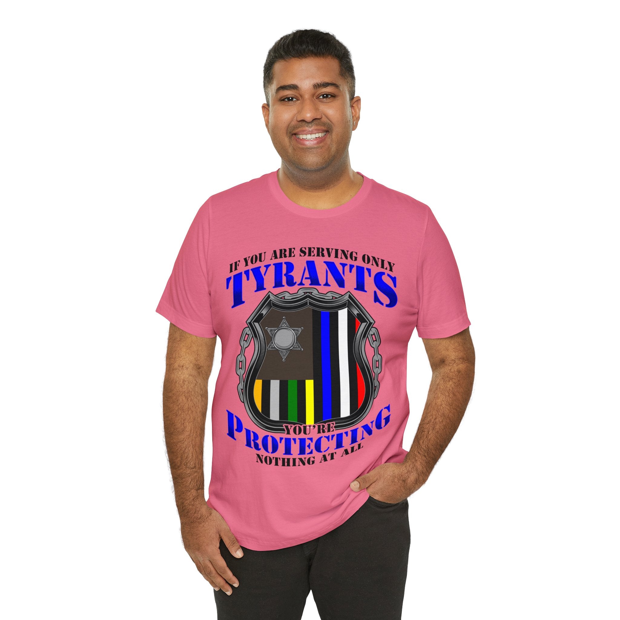 Thin Police Line Tee - Tyrants/Protecting