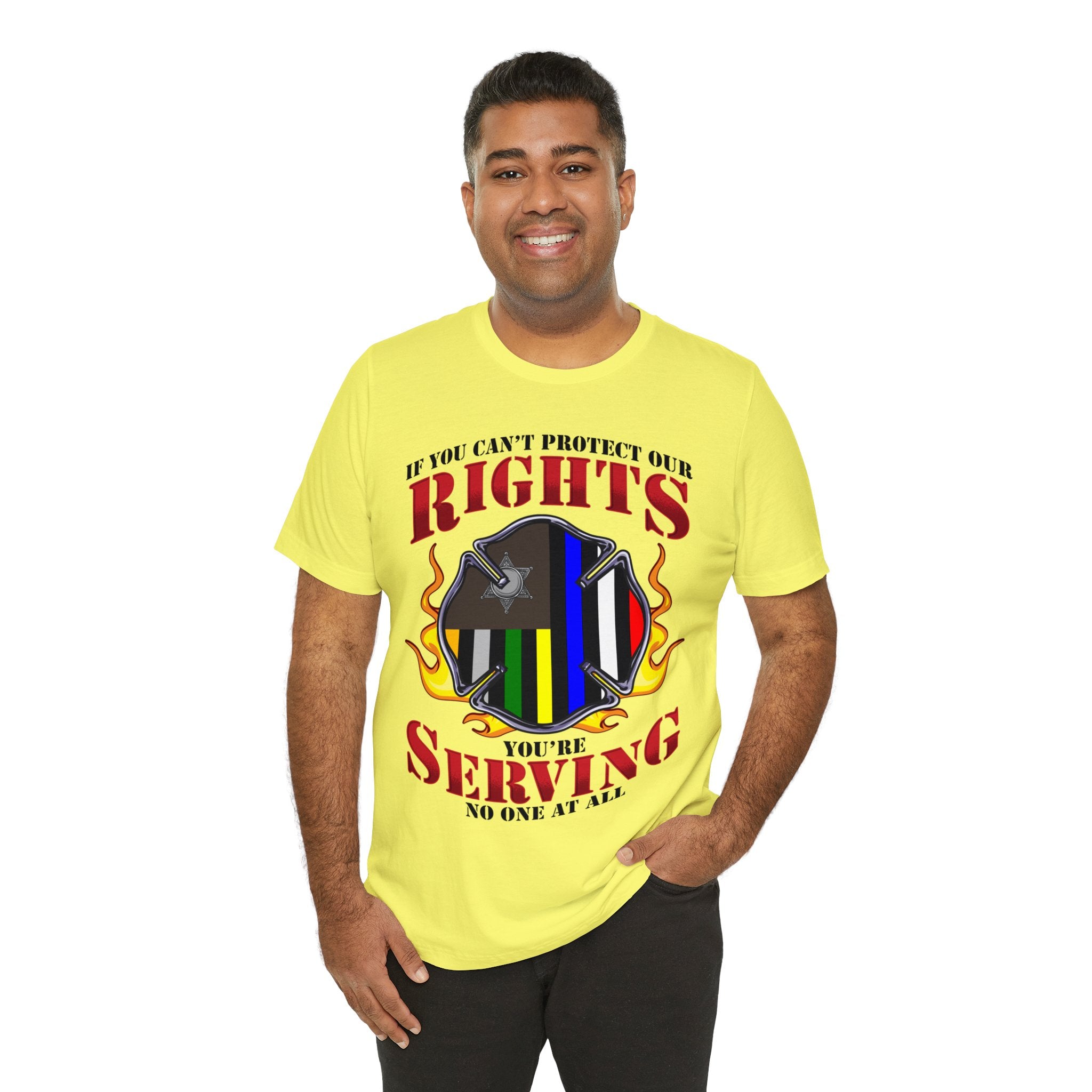 Thin Firefighter Line Tee - Rights/Serving